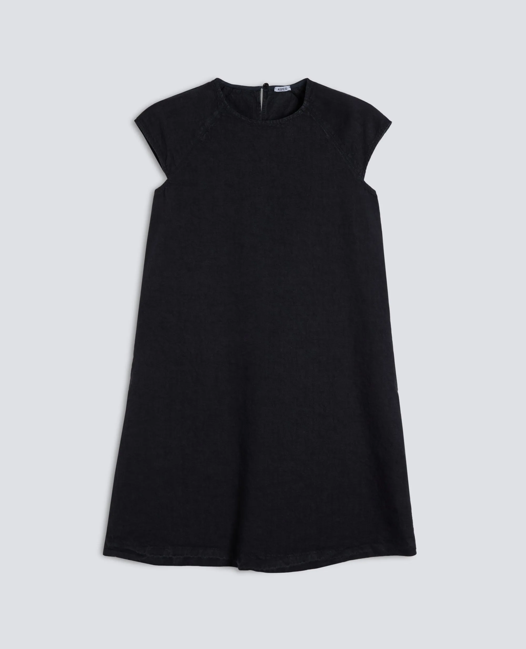 ABITO IN LINO FIAMMATO COMPATTO TINTO CAPO - NAVY sold by Aspesi