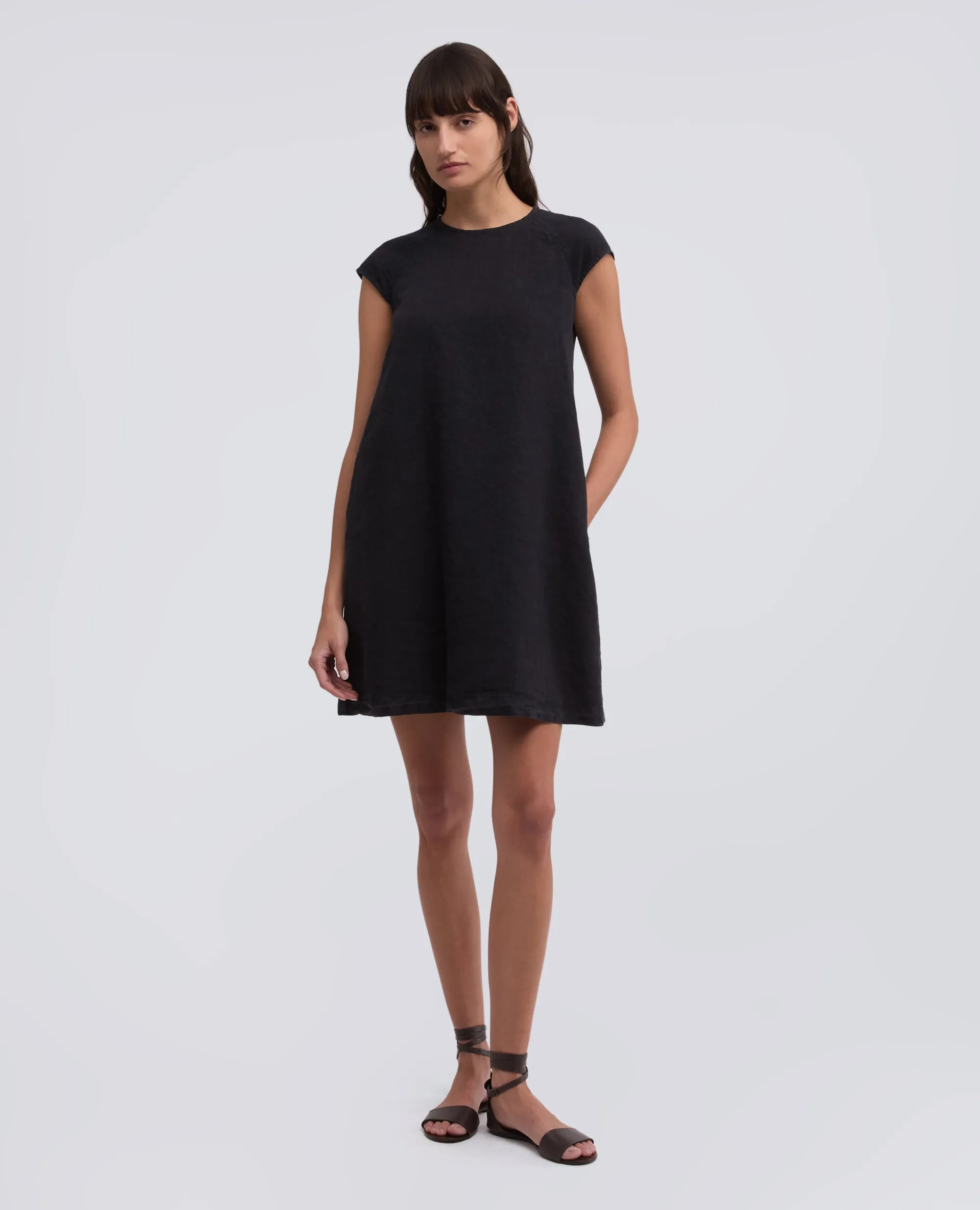 ABITO IN LINO FIAMMATO COMPATTO TINTO CAPO - NAVY sold by Aspesi product image thumbnail 2