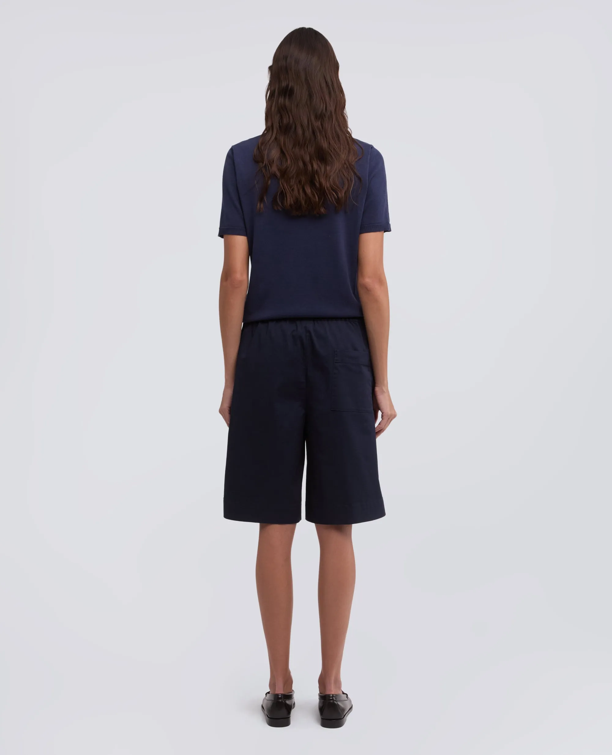 BERMUDA IN TWILL DI COTONE STRETCH - NAVY sold by Aspesi product image thumbnail 3