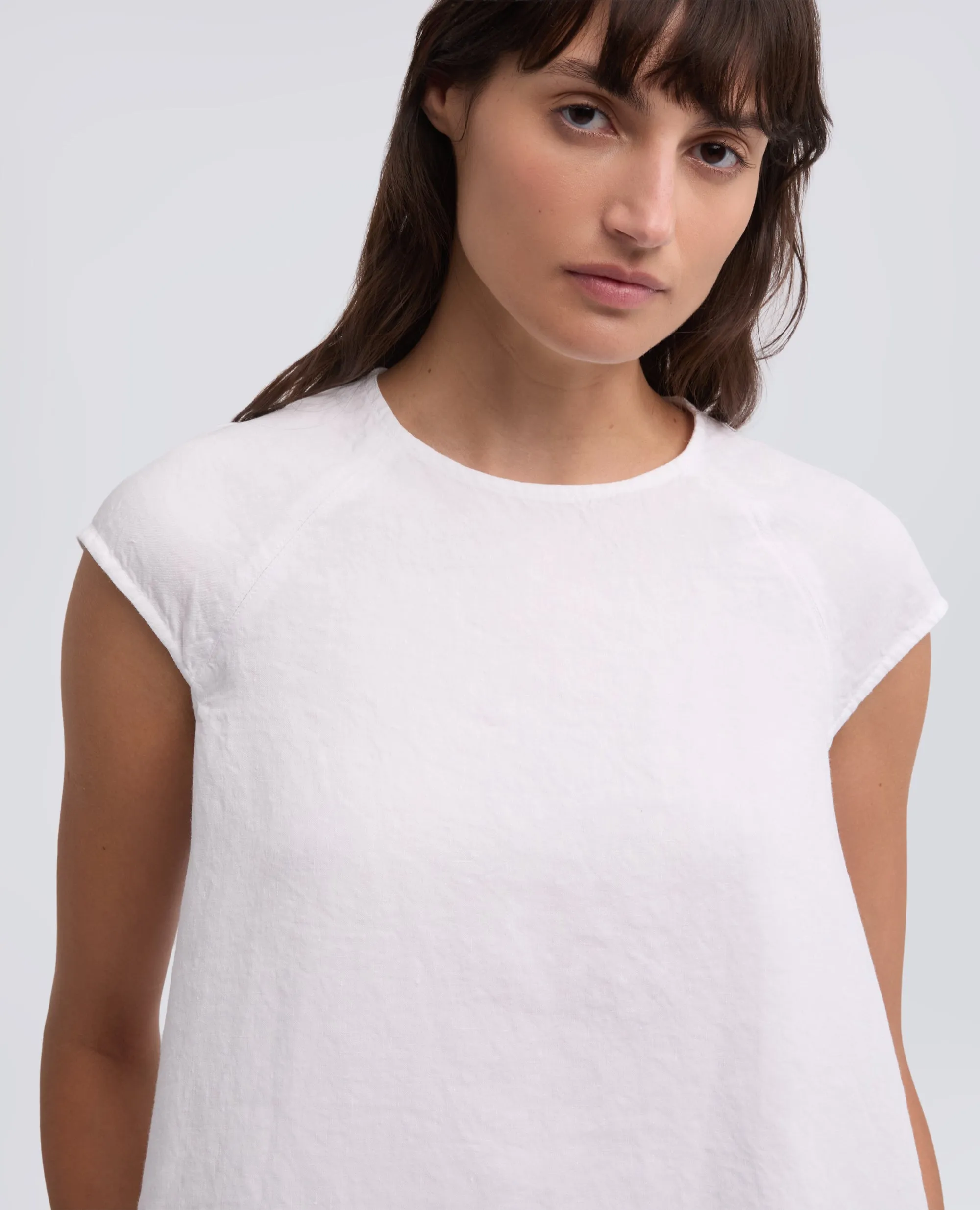 ABITO IN LINO FIAMMATO COMPATTO TINTO CAPO - BIANCO sold by Aspesi product image thumbnail 4