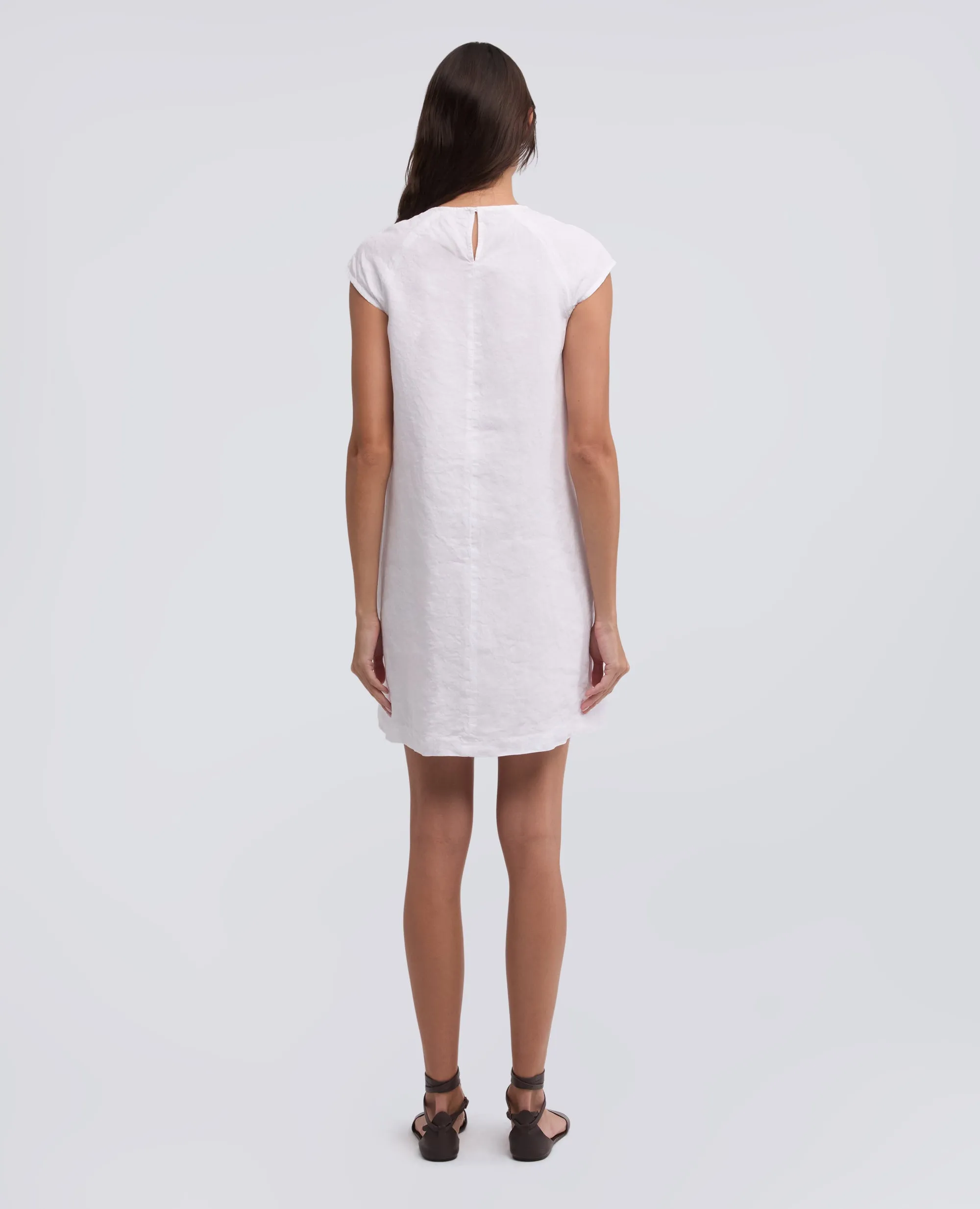 ABITO IN LINO FIAMMATO COMPATTO TINTO CAPO - BIANCO sold by Aspesi product image thumbnail 3