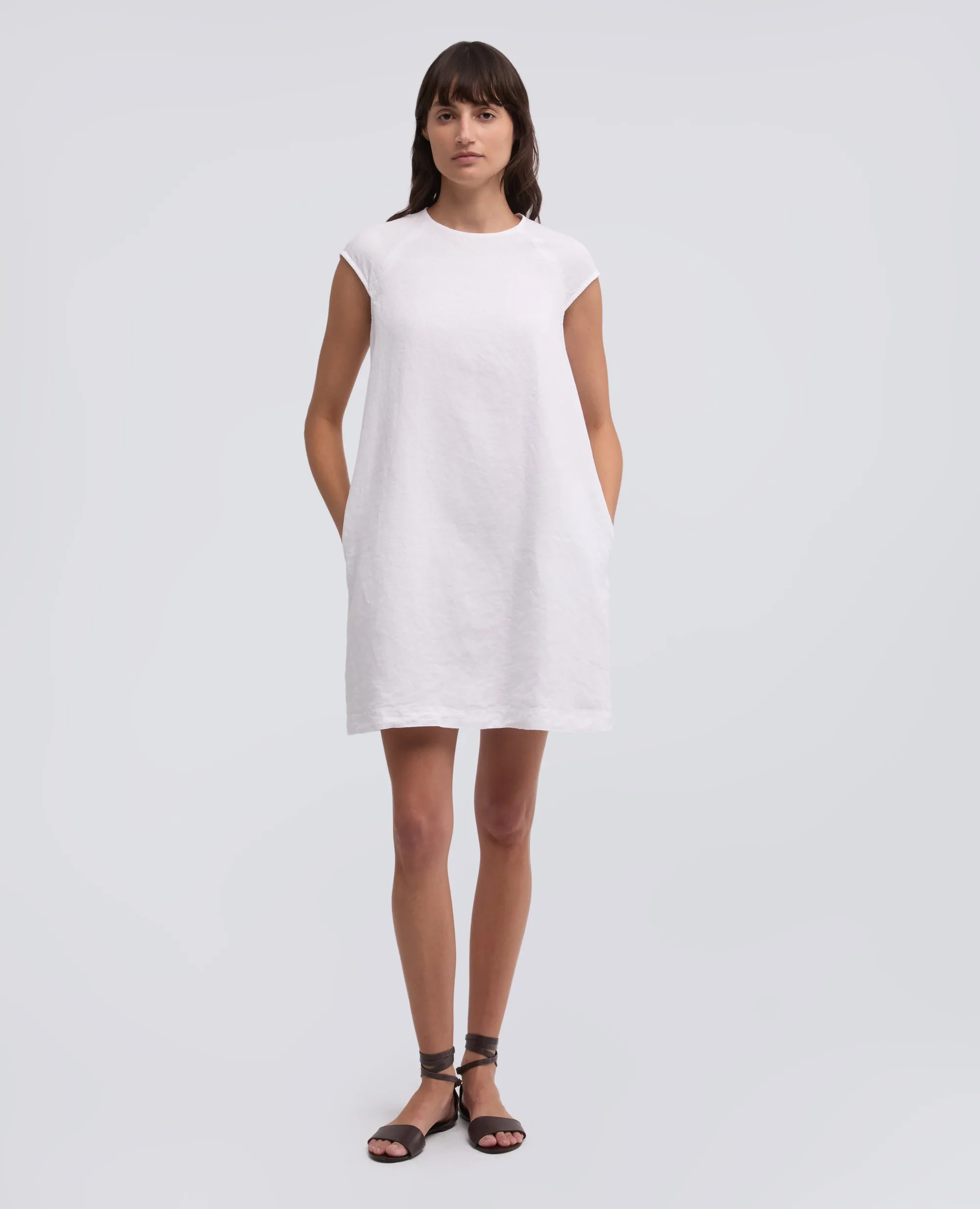 ABITO IN LINO FIAMMATO COMPATTO TINTO CAPO - BIANCO sold by Aspesi product image thumbnail 2