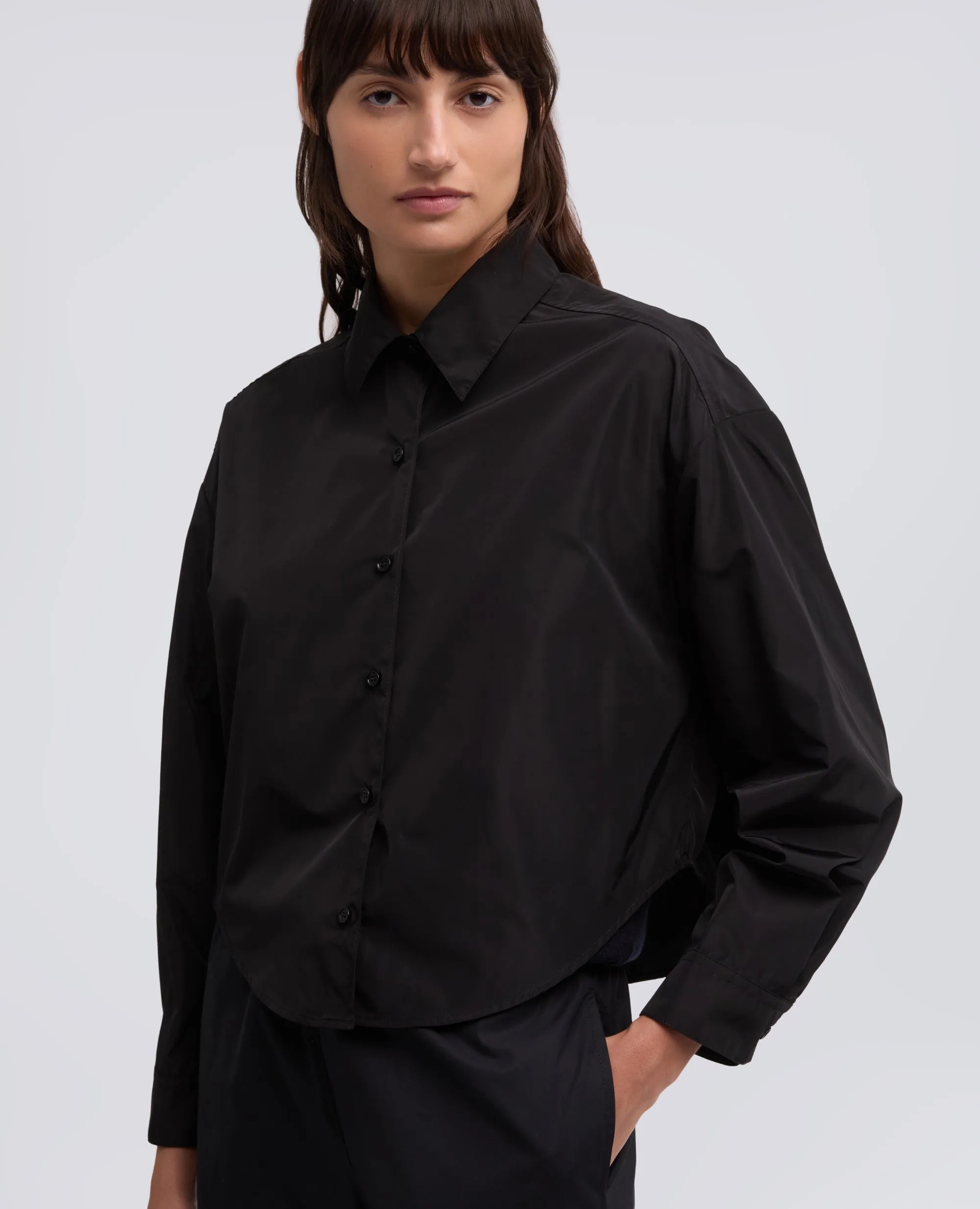 CAMICIA IN POLIESTERE TECNICO - NERO sold by Aspesi product image thumbnail 4