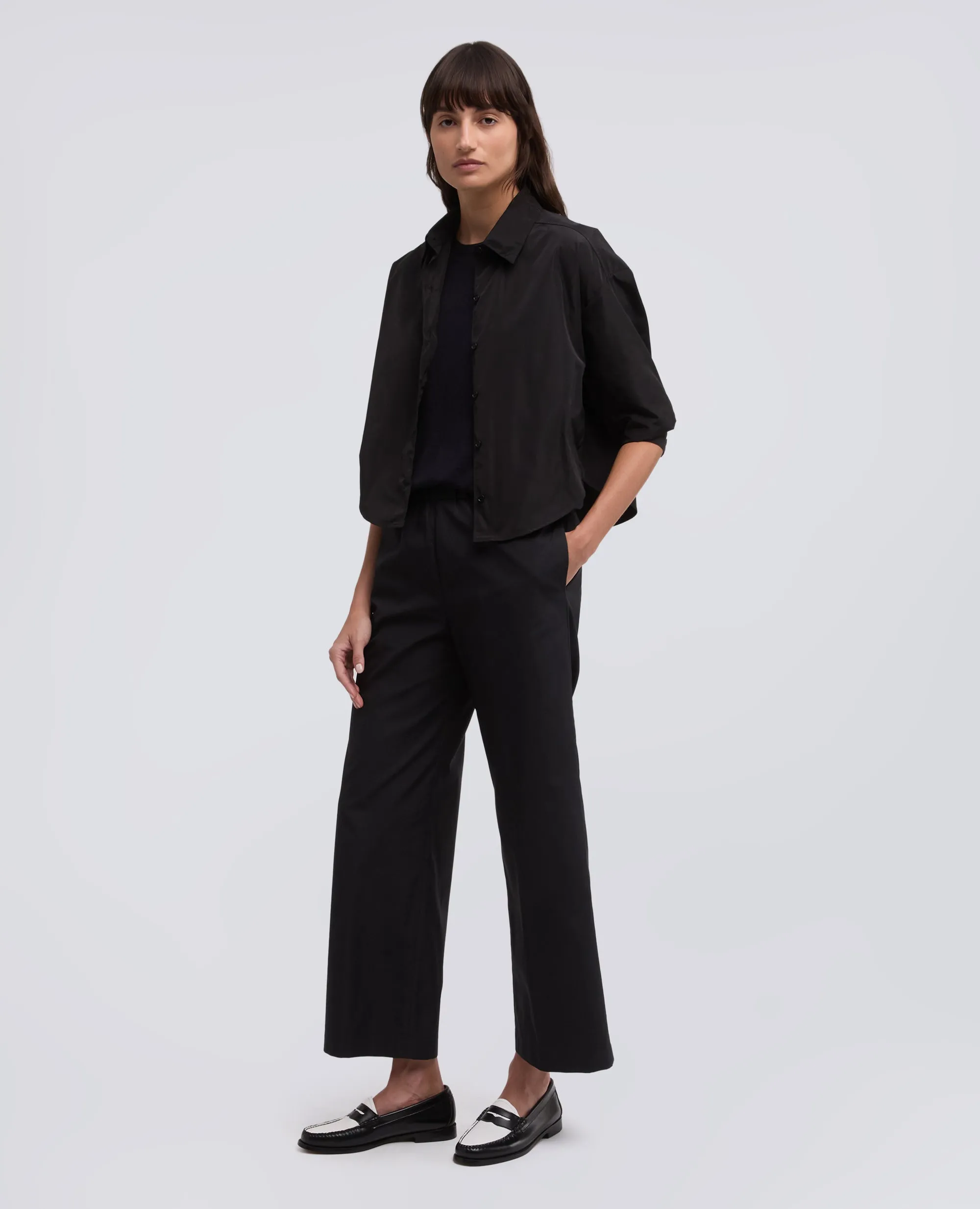 CAMICIA IN POLIESTERE TECNICO - NERO sold by Aspesi product image thumbnail 2