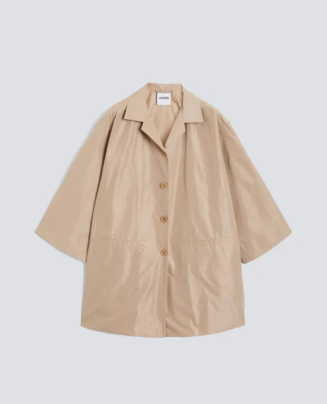 SOPRABITO IN TAFFETA TECNICO - BEIGE made by Aspesi