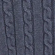 MAGLIA CON TRECCE IN COTONE STONE WASHED - BLU sold by Aspesi product image thumbnail 5