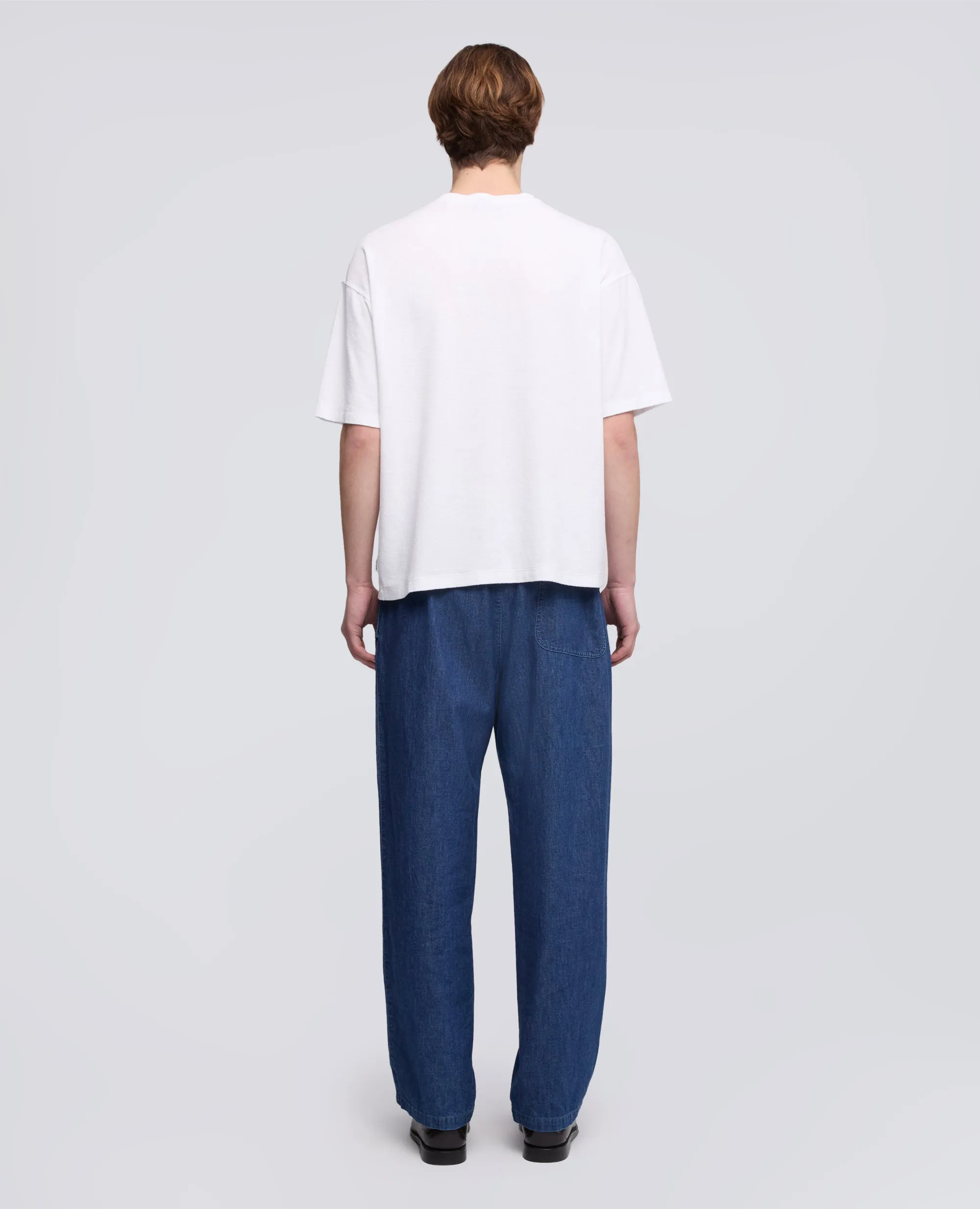 T-SHIRT IN SPUGNA DI COTONE CON TASCHINO - BIANCO sold by Aspesi product image thumbnail 3