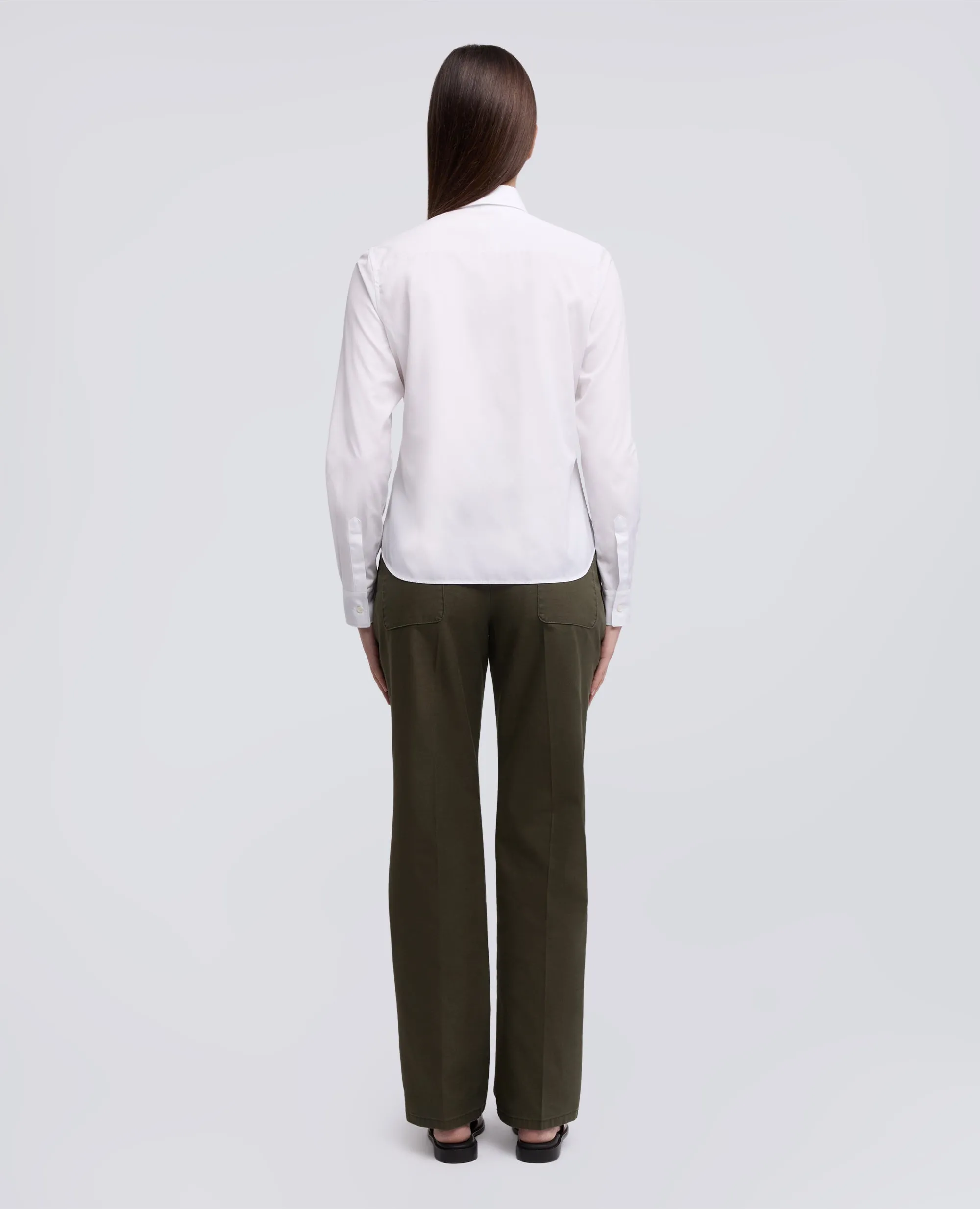 CAMICIA CLASSICA IN POPELINE DI COTONE - BIANCO sold by Aspesi product image thumbnail 3