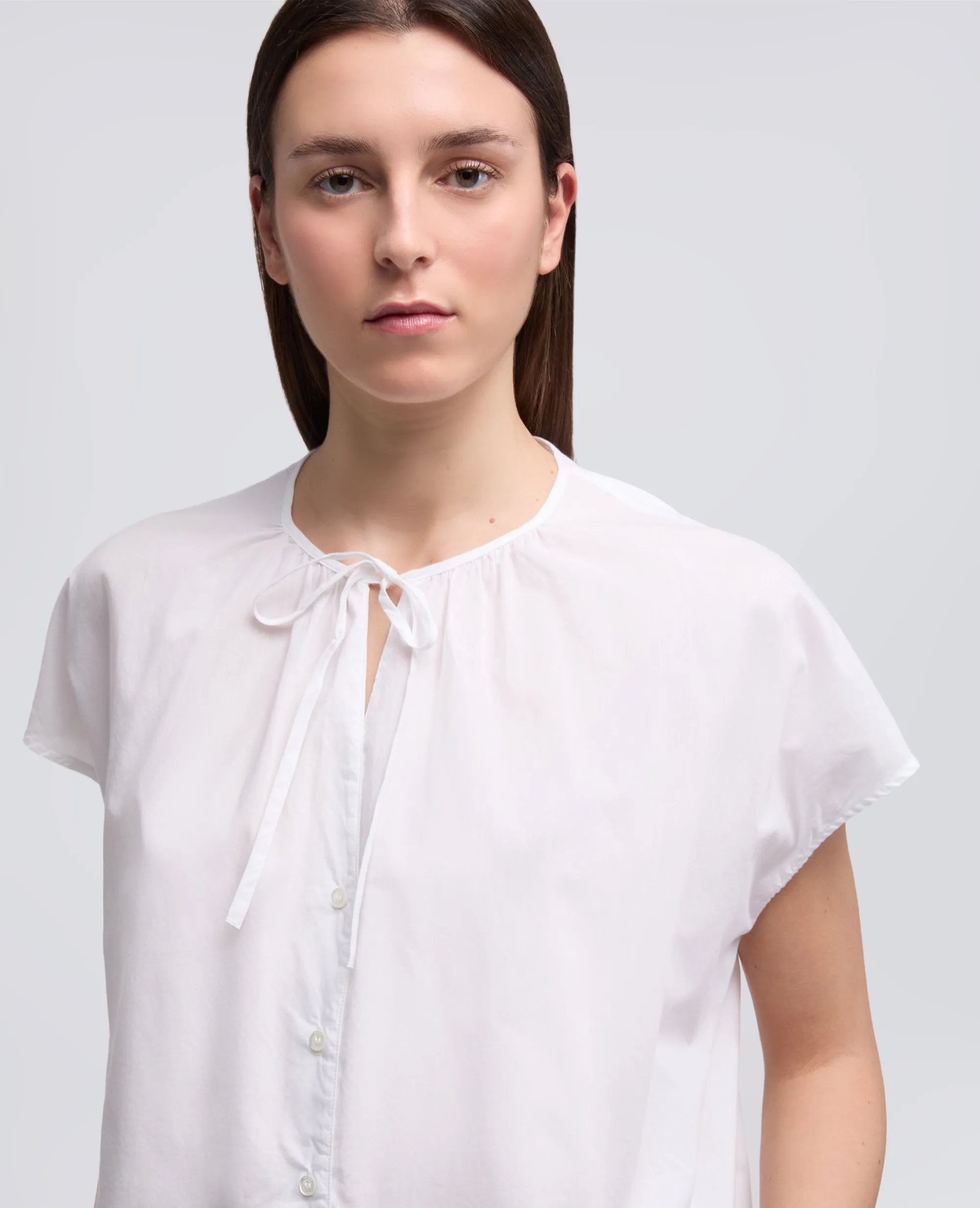 CAMICIA IN MUSSOLA DI COTONE - BIANCO sold by Aspesi product image thumbnail 4