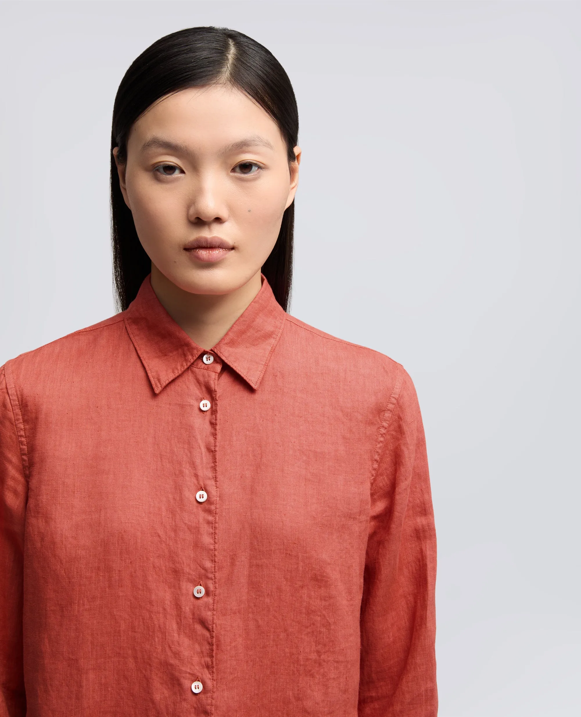 CAMICIA CLASSICA IN LINO - ARAGOSTA sold by Aspesi product image thumbnail 4