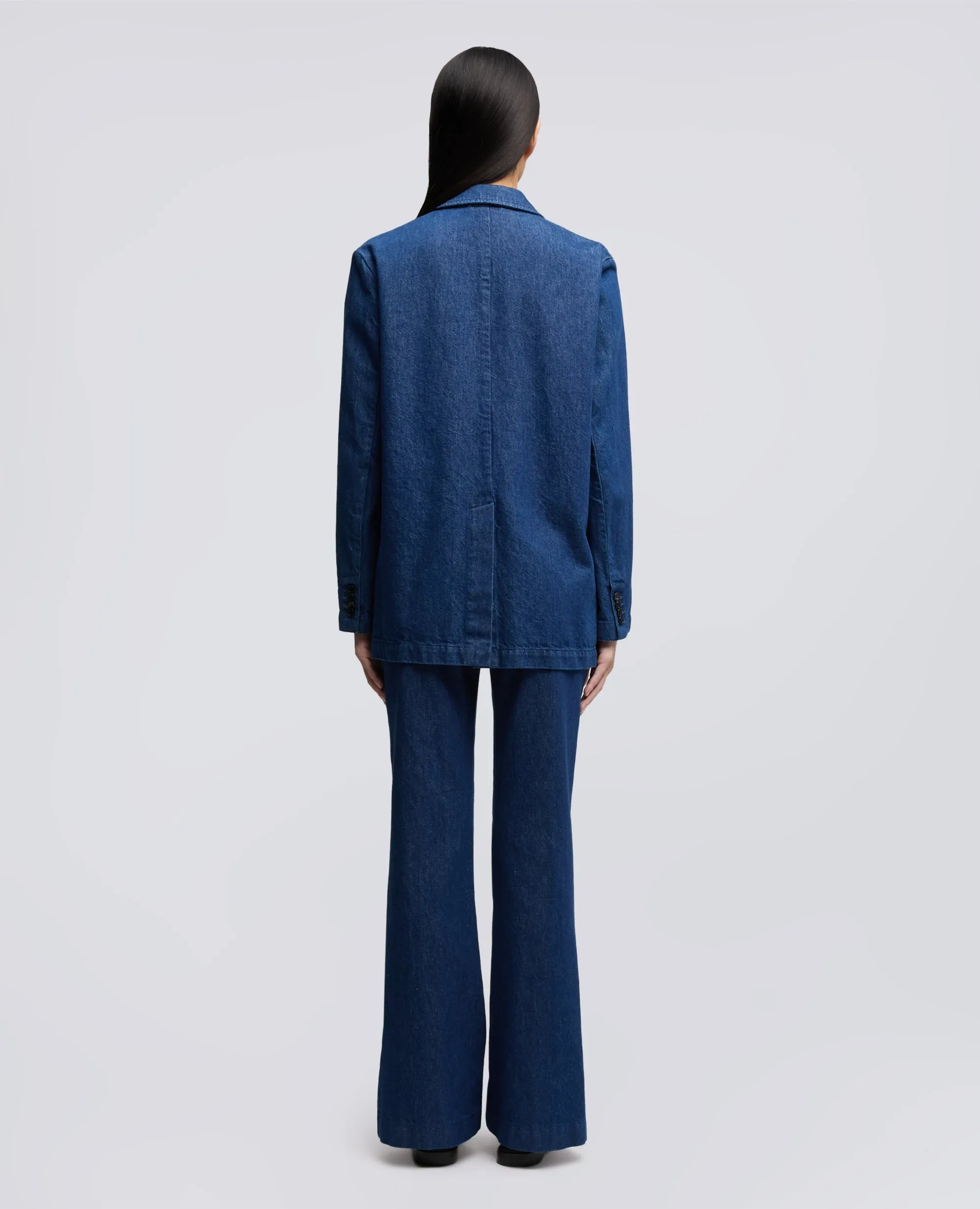 BLAZER IN DENIM TWILL DI COTONE E LYOCELL - DENIM sold by Aspesi product image thumbnail 3