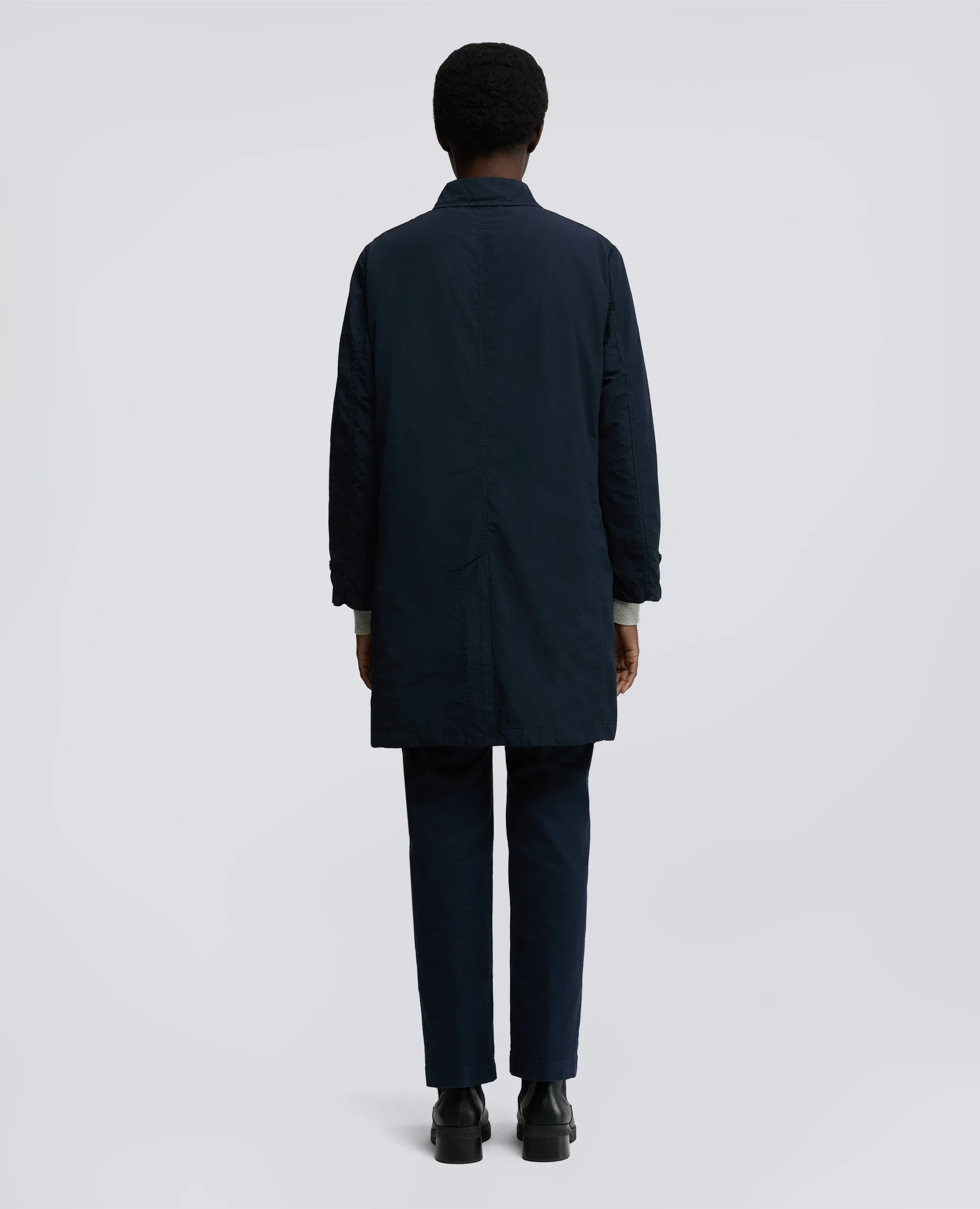 IMPERMEABILE IN POLIESTERE E NYLON COMPATTO - NAVY sold by Aspesi product image thumbnail 3