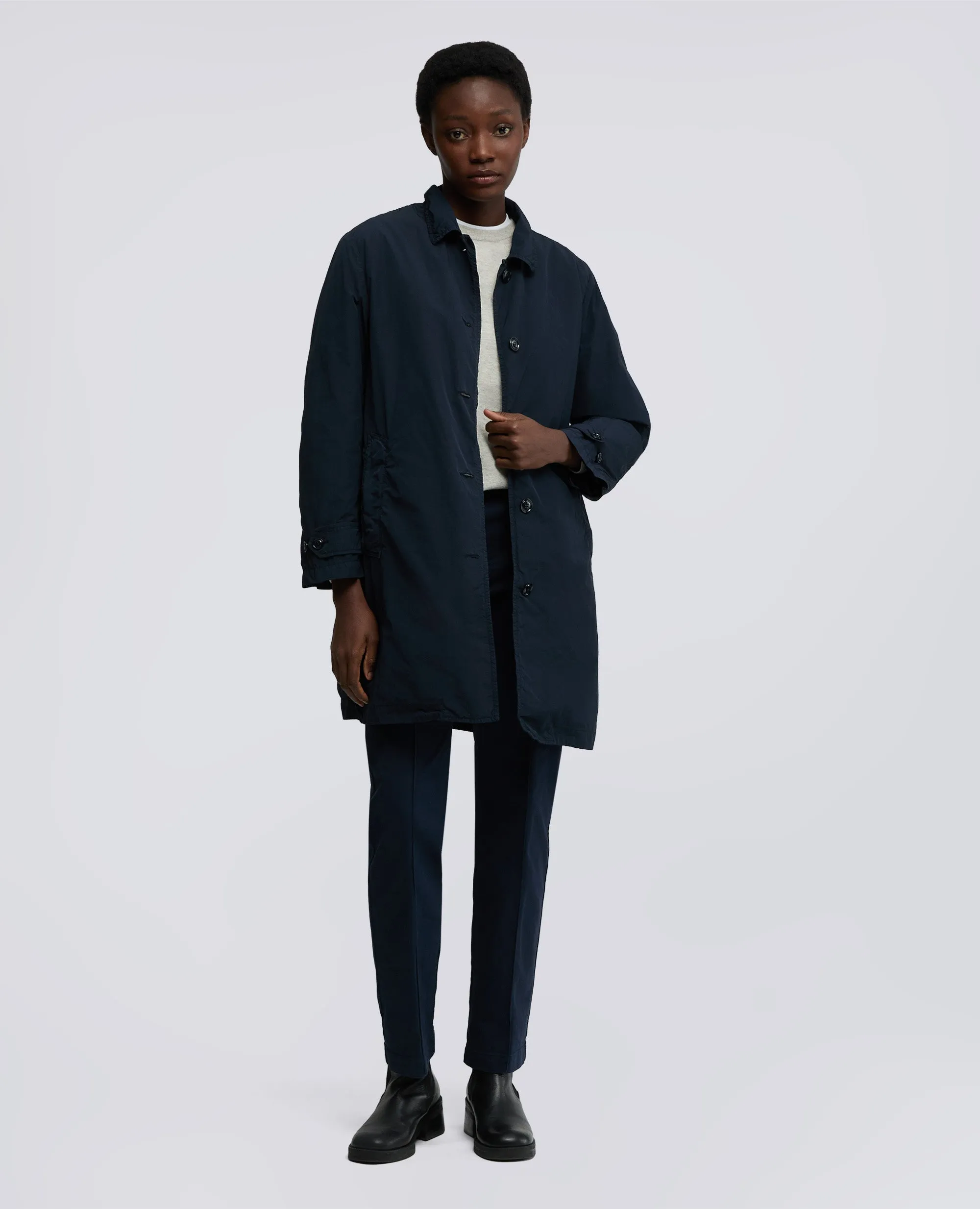 IMPERMEABILE IN POLIESTERE E NYLON COMPATTO - NAVY sold by Aspesi product image thumbnail 2