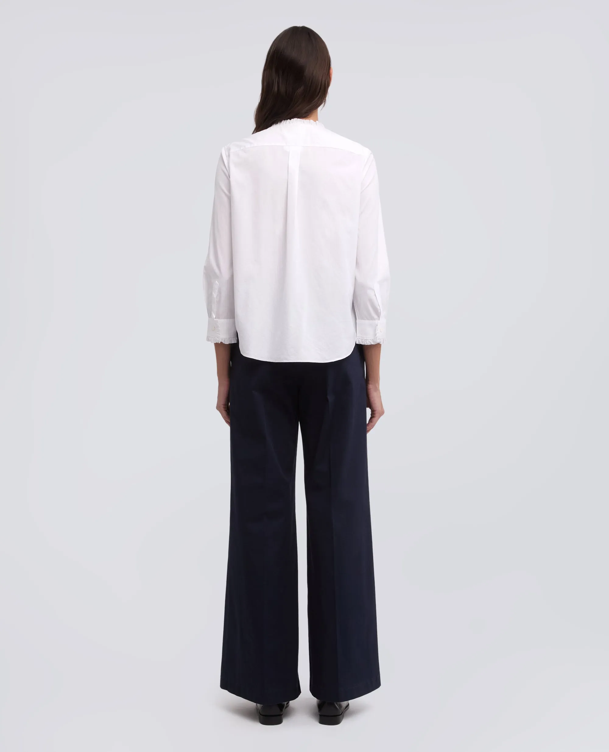 CAMICIA IN POPELINE COTONE TINTO PEZZA - AA CAPSULE COLLECTION - BIANCO sold by Aspesi product image thumbnail 3