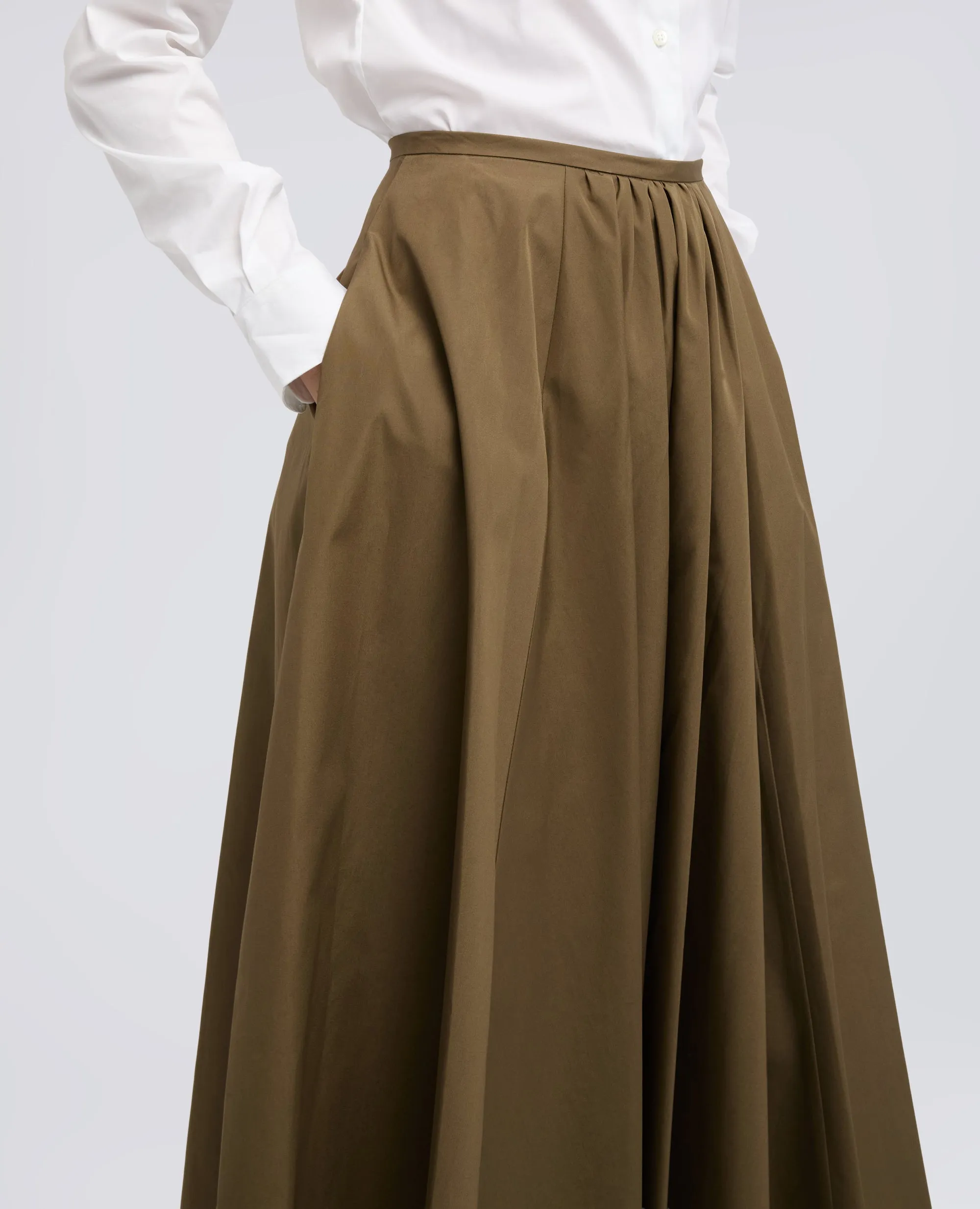 GONNA IN POPELINE COTONE - MILITARE sold by Aspesi product image thumbnail 4