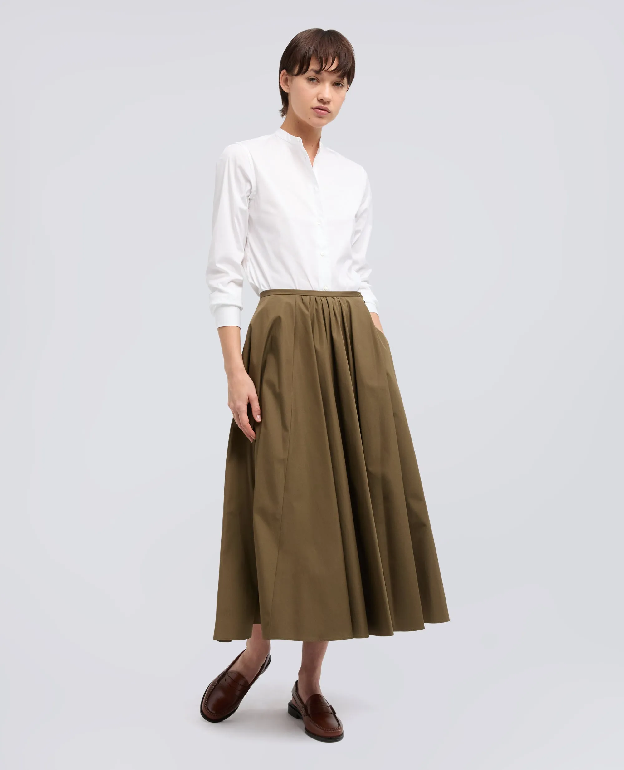 GONNA IN POPELINE COTONE - MILITARE sold by Aspesi product image thumbnail 2