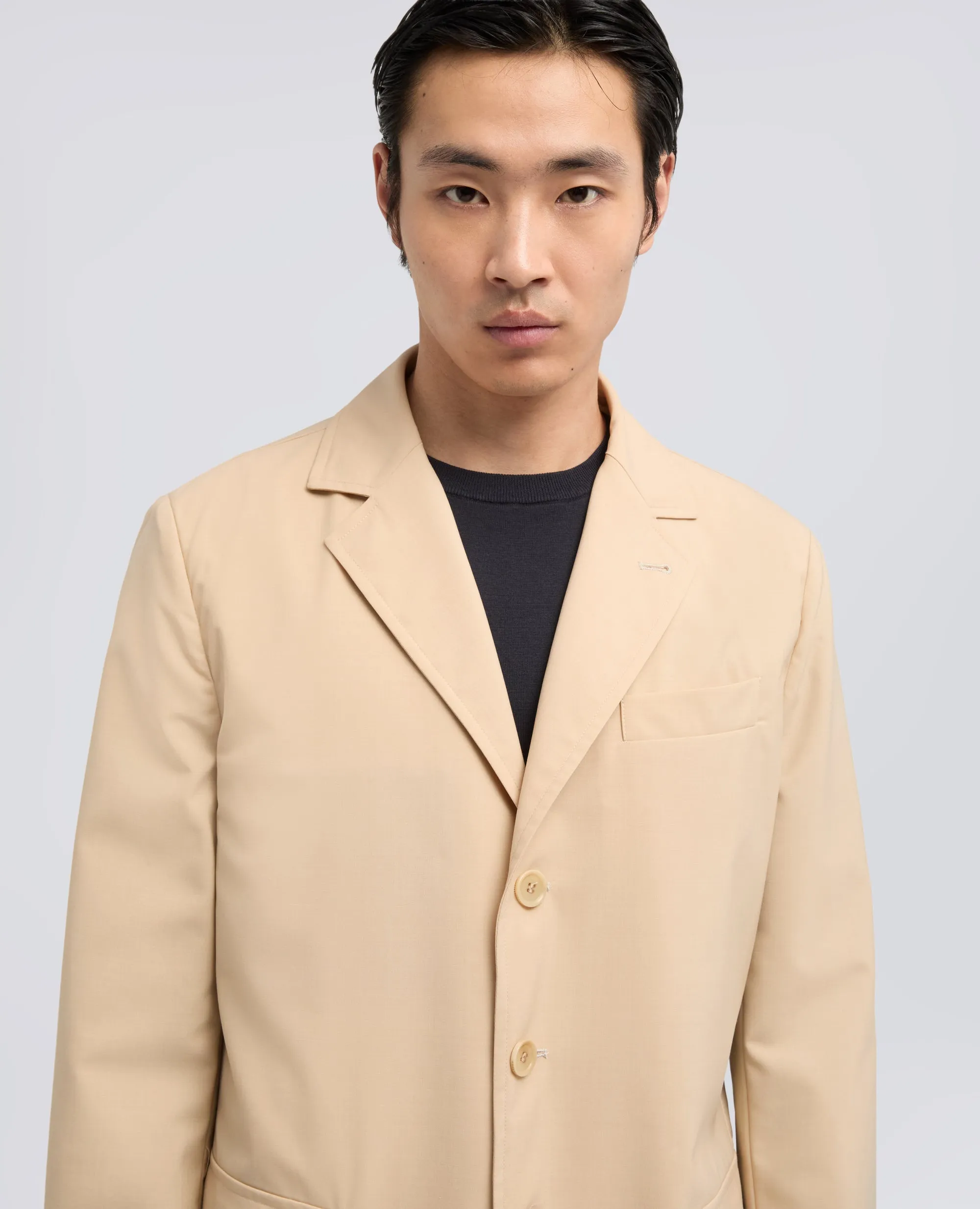 BLAZER IN LANA-POLIESTERE COMFORT - NATURALE sold by Aspesi product image thumbnail 4