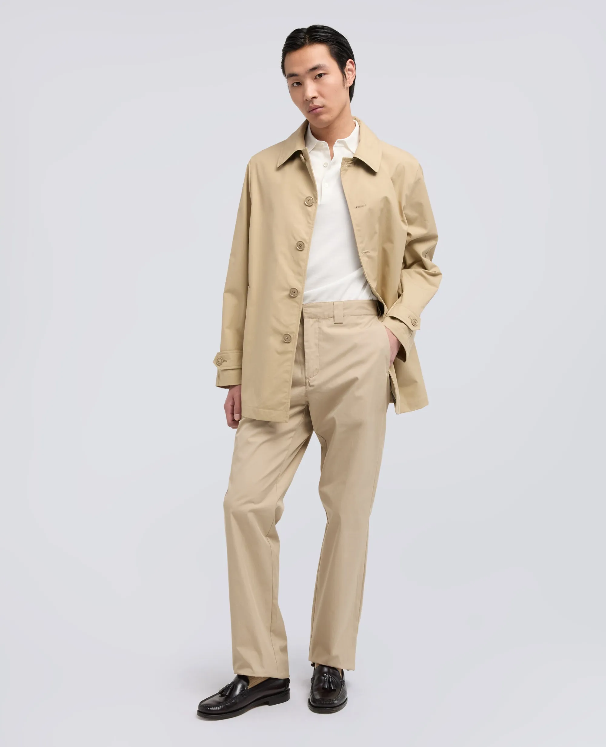 POLO IN COTONE CON BOTTONI IN MADREPERLA - BIANCO sold by Aspesi product image thumbnail 2
