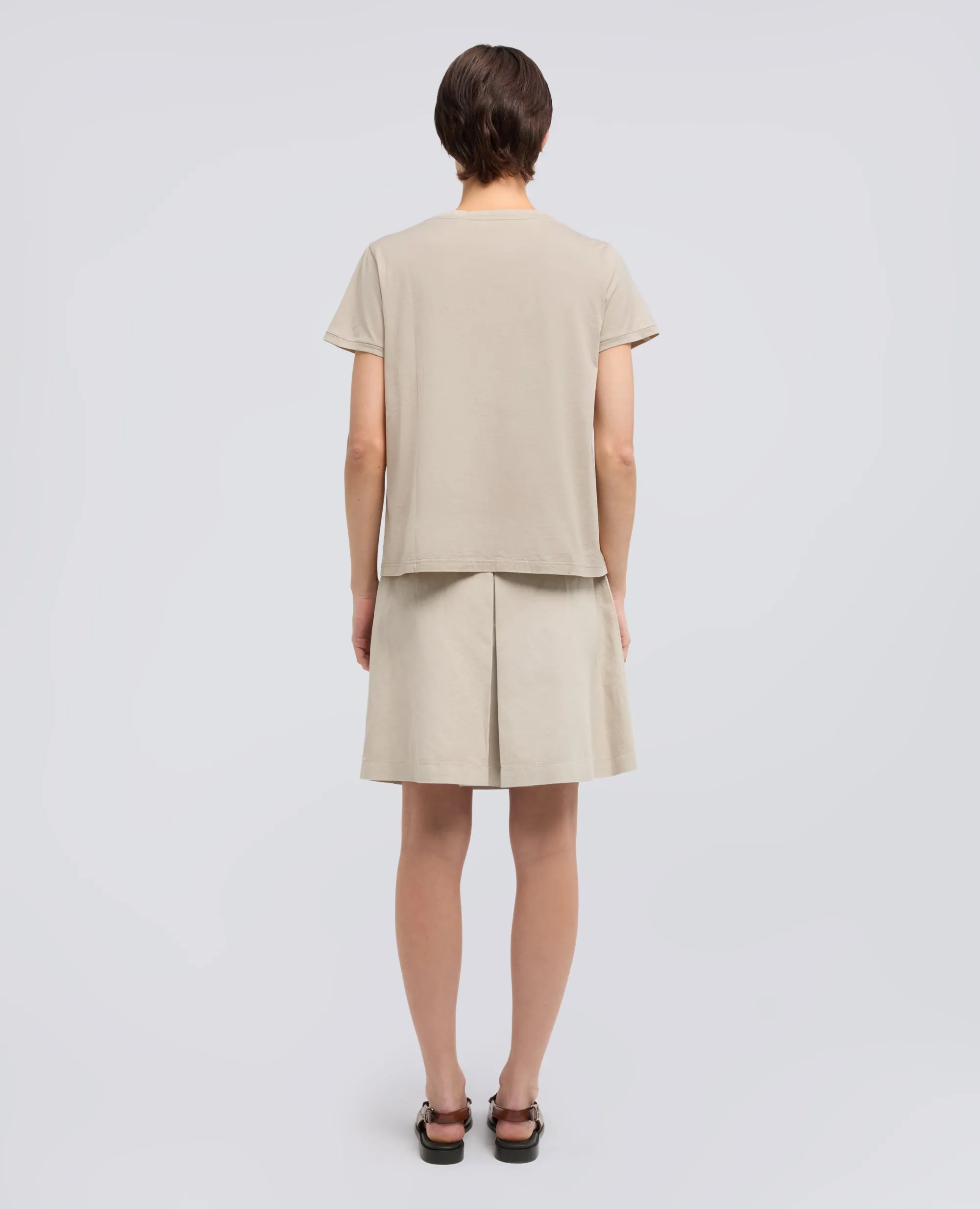 T-SHIRT IN JERSEY DI COTONE - SABBIA sold by Aspesi product image thumbnail 3