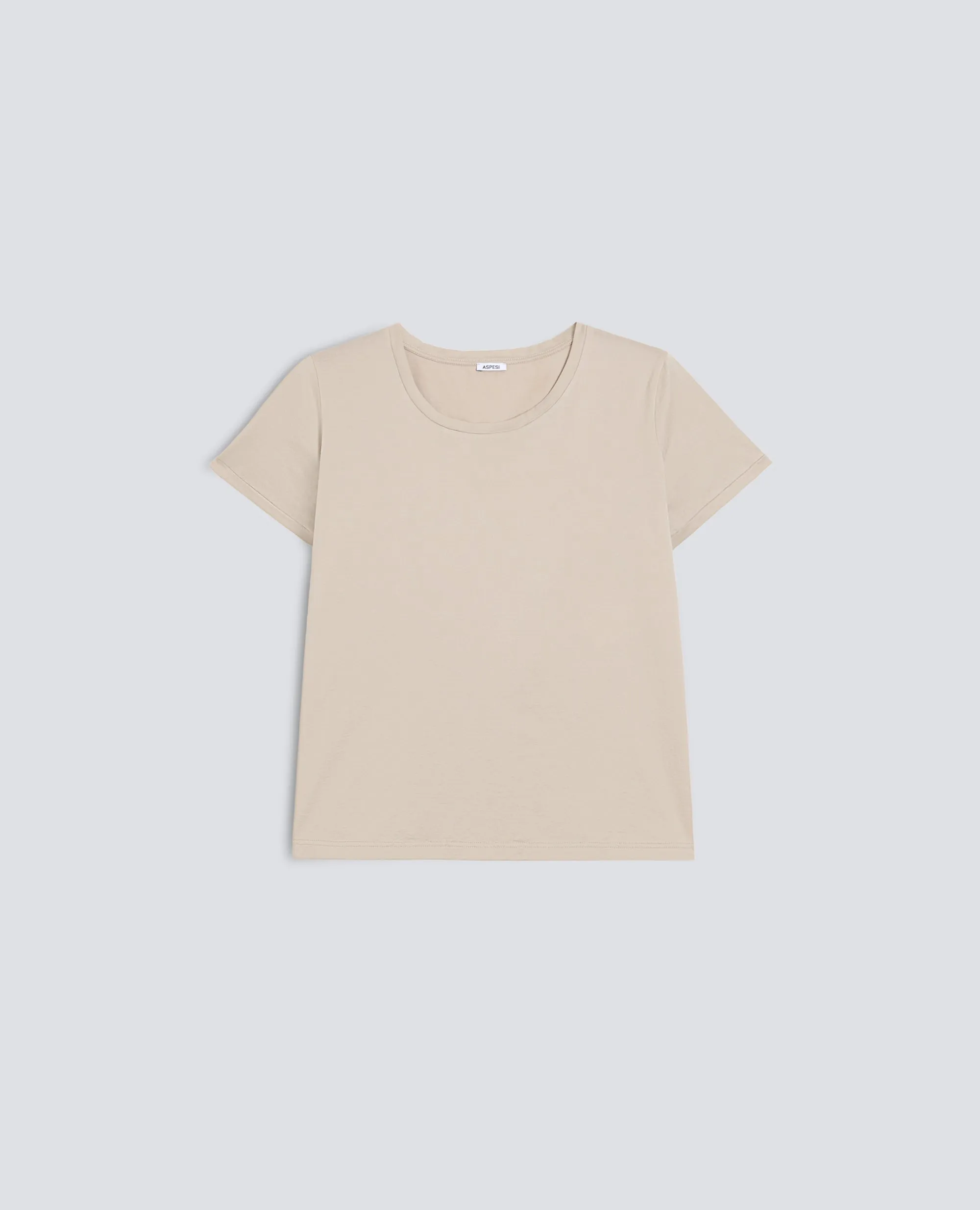 T-SHIRT IN JERSEY DI COTONE - SABBIA sold by Aspesi