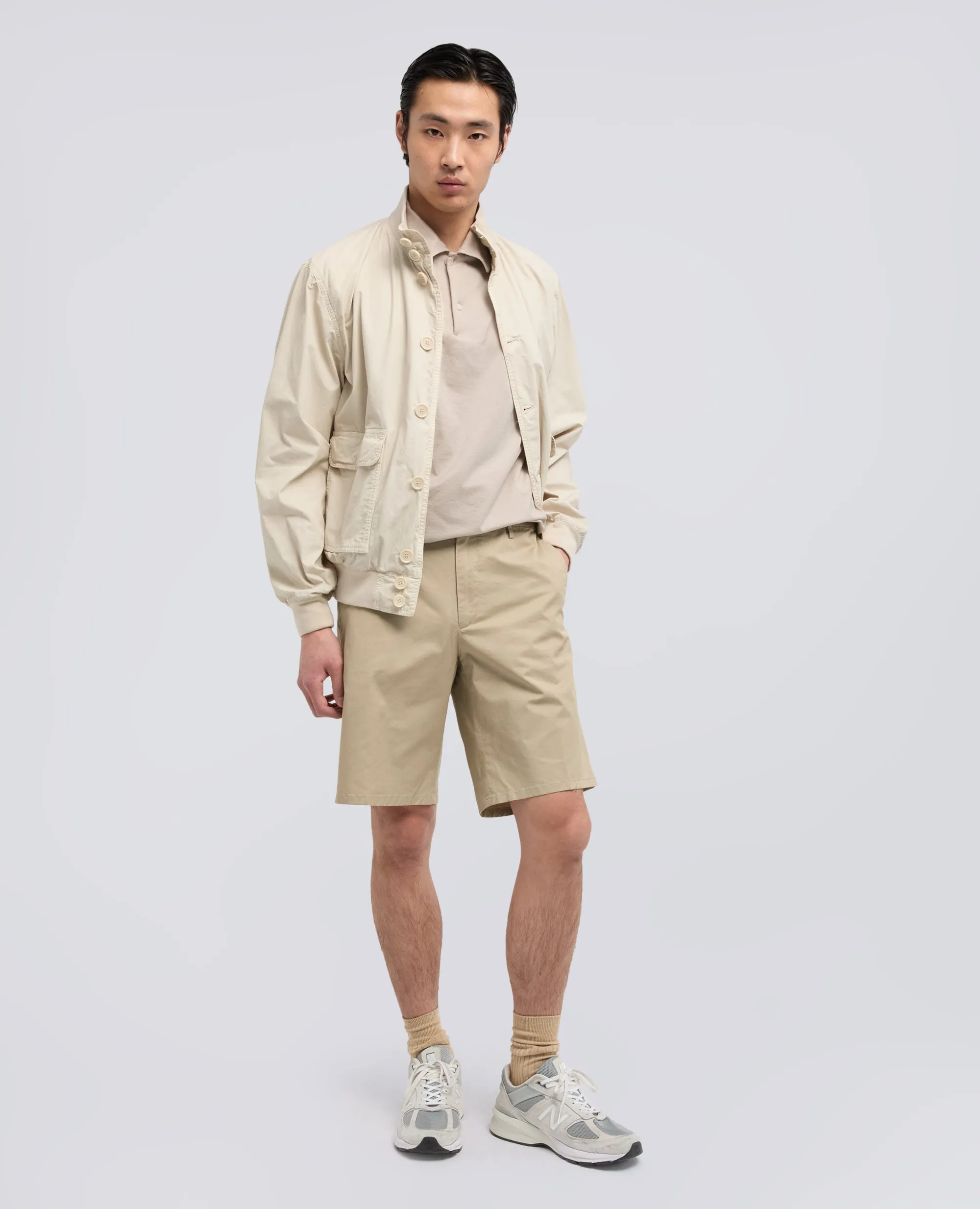 POLO A MANICA CORTA IN JERSEY DI COTONE - SABBIA sold by Aspesi product image thumbnail 2