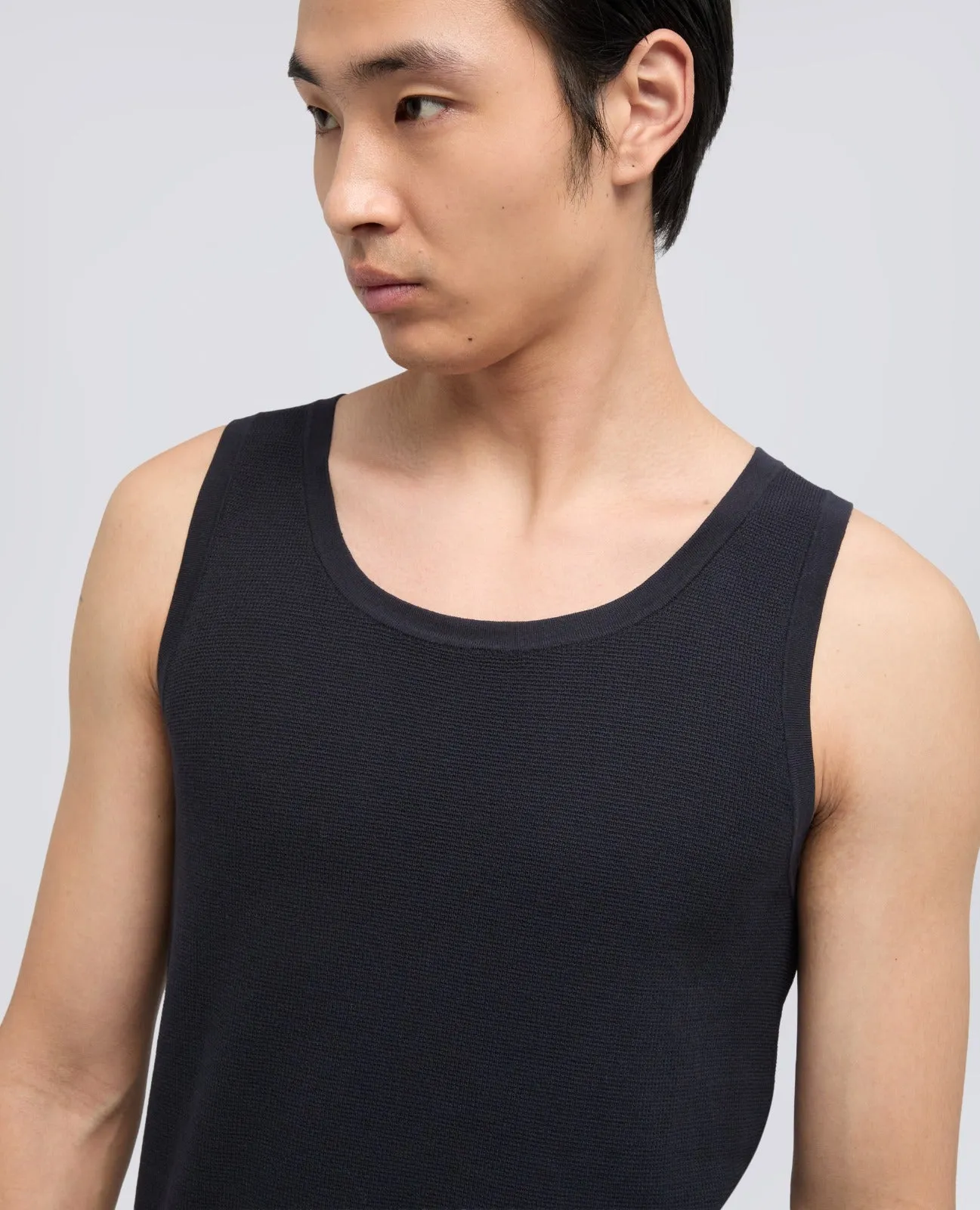 CANOTTA IN FILATO DI PURO COTONE - NAVY sold by Aspesi product image thumbnail 4