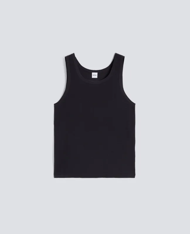 CANOTTA IN FILATO DI PURO COTONE - NAVY made by Aspesi