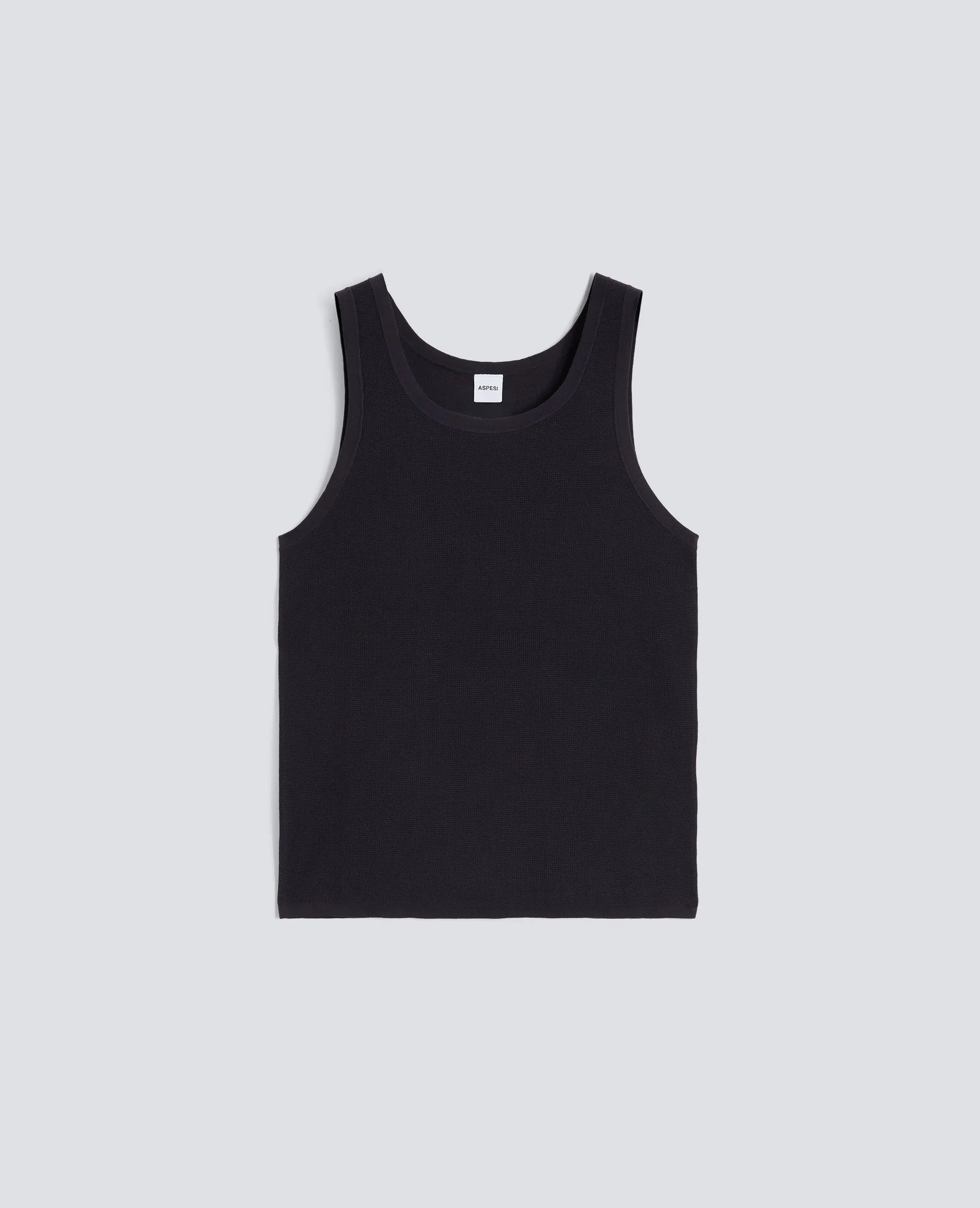 CANOTTA IN FILATO DI PURO COTONE - NAVY sold by Aspesi