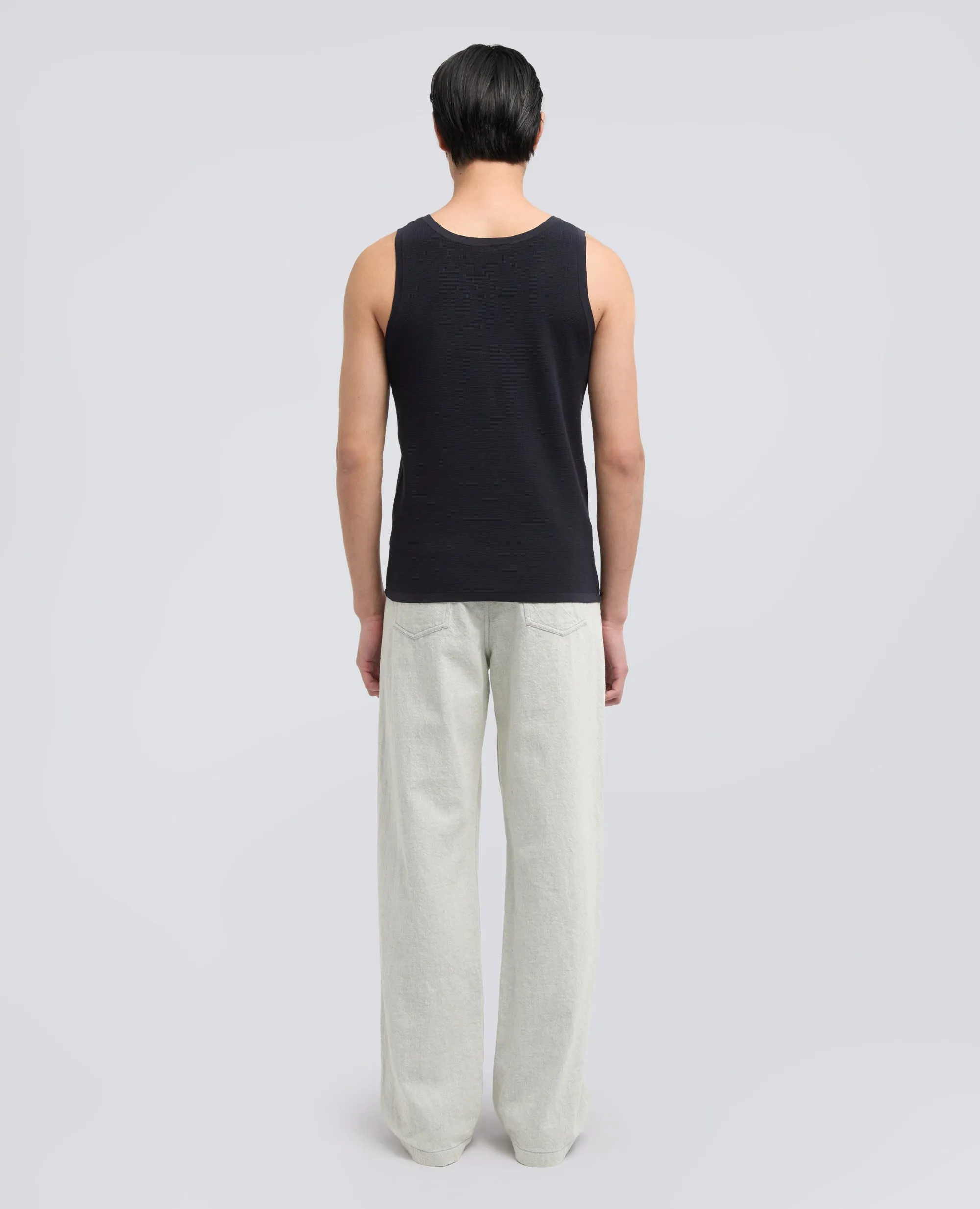 CANOTTA IN FILATO DI PURO COTONE - NAVY sold by Aspesi product image thumbnail 3