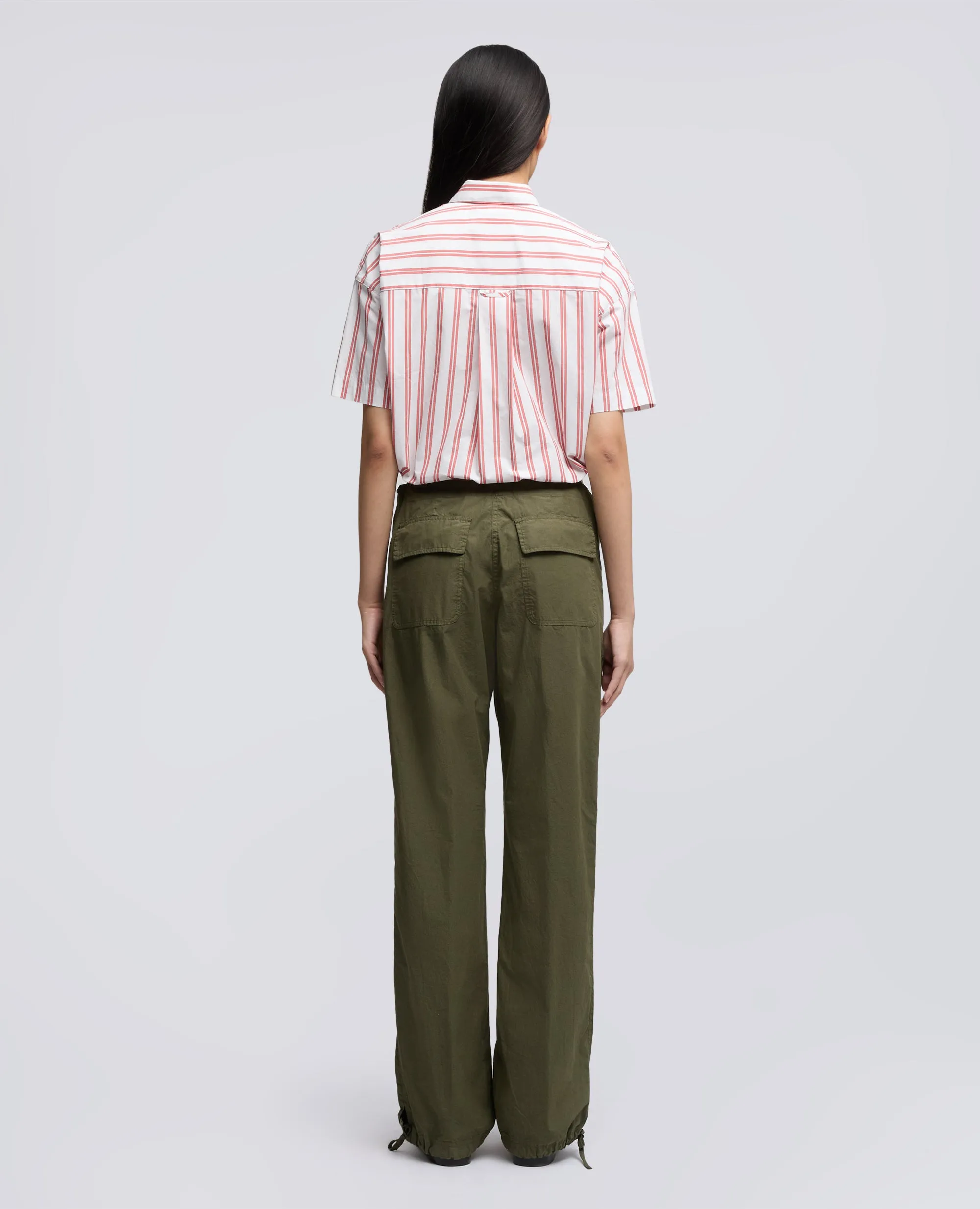 CAMICIA IN POPELINE DI COTONE - RIGA ROSSA sold by Aspesi product image thumbnail 3