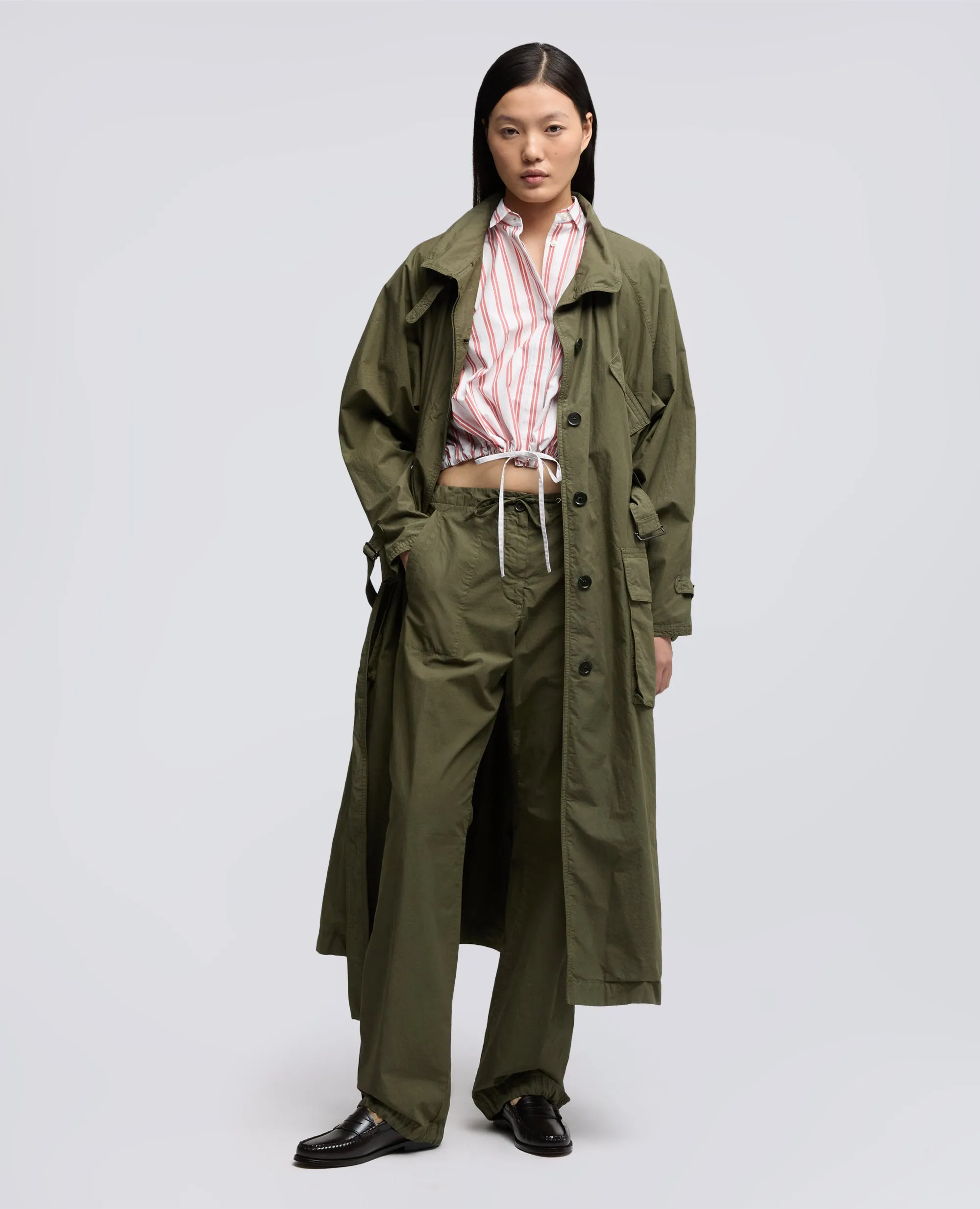 CAMICIA IN POPELINE DI COTONE - RIGA ROSSA sold by Aspesi product image thumbnail 2