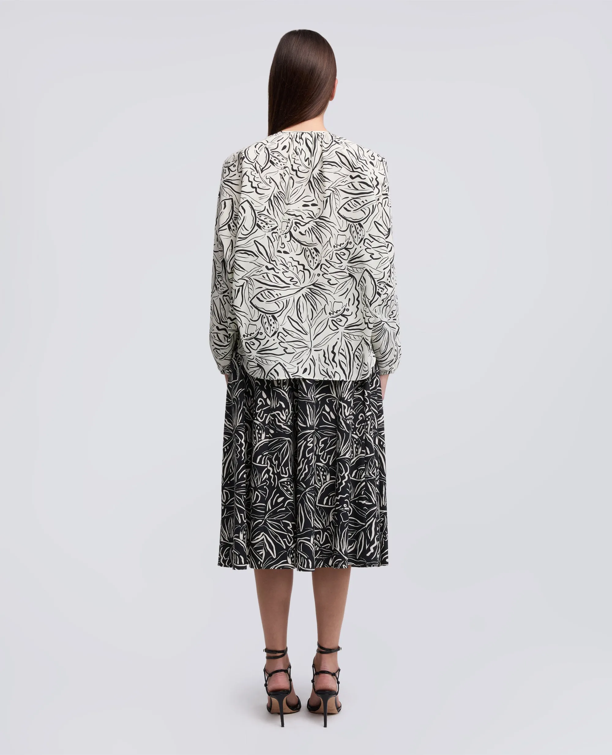 TOP IN POPELINE DI COTONE STAMPA PASSION FRUIT - STAMPA NATURALE sold by Aspesi product image thumbnail 3