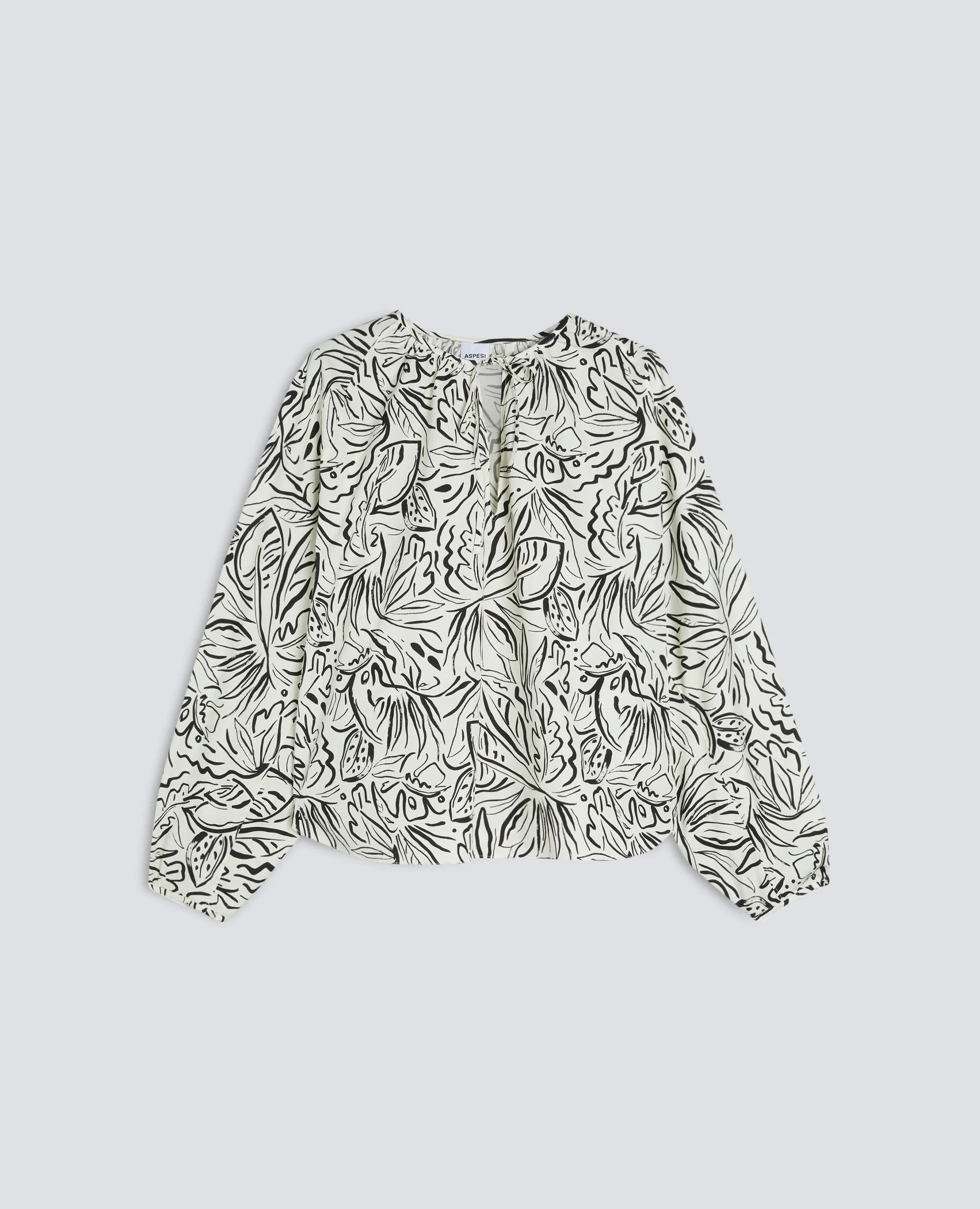 TOP IN POPELINE DI COTONE STAMPA PASSION FRUIT - STAMPA NATURALE sold by Aspesi