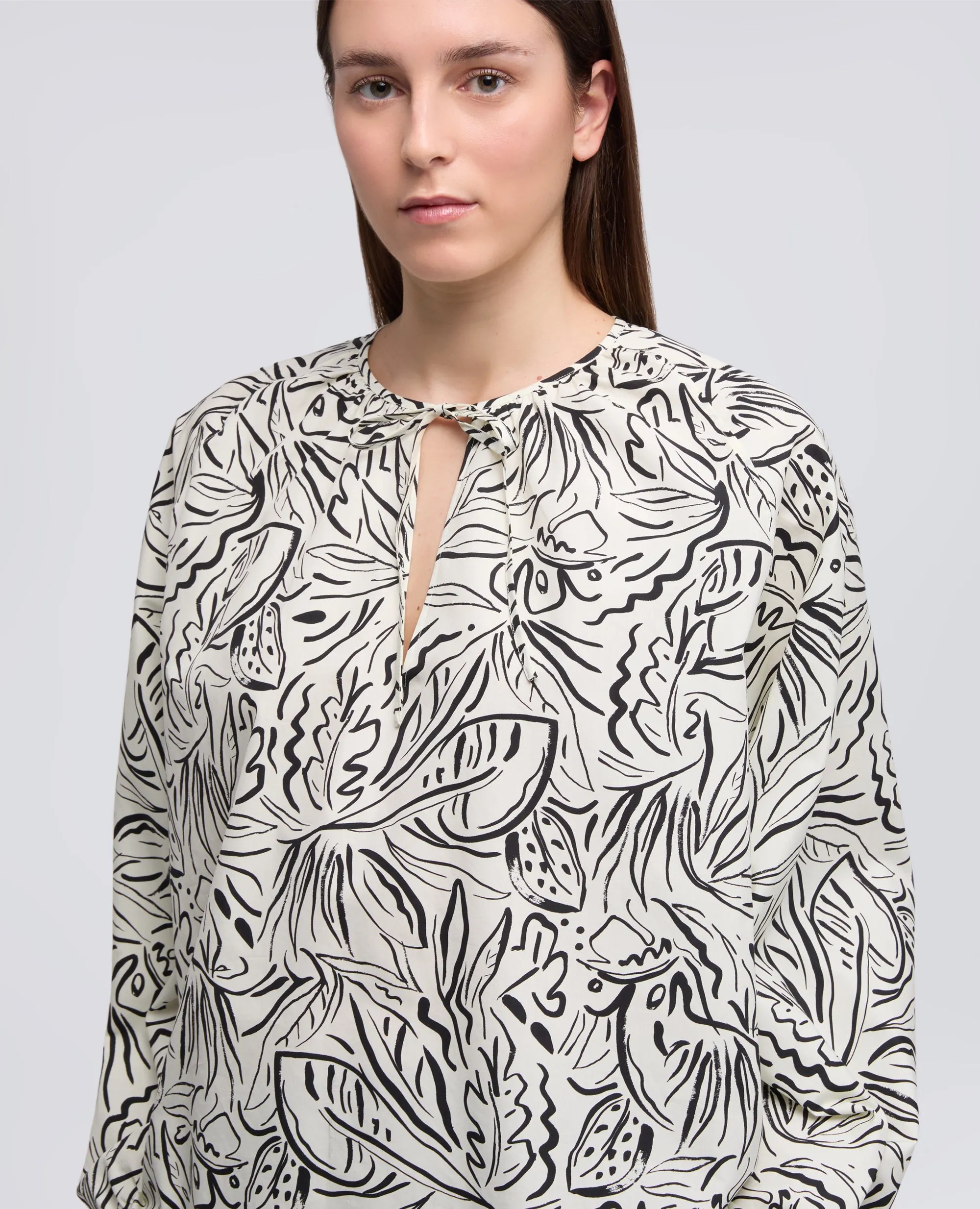 TOP IN POPELINE DI COTONE STAMPA PASSION FRUIT - STAMPA NATURALE sold by Aspesi product image thumbnail 4