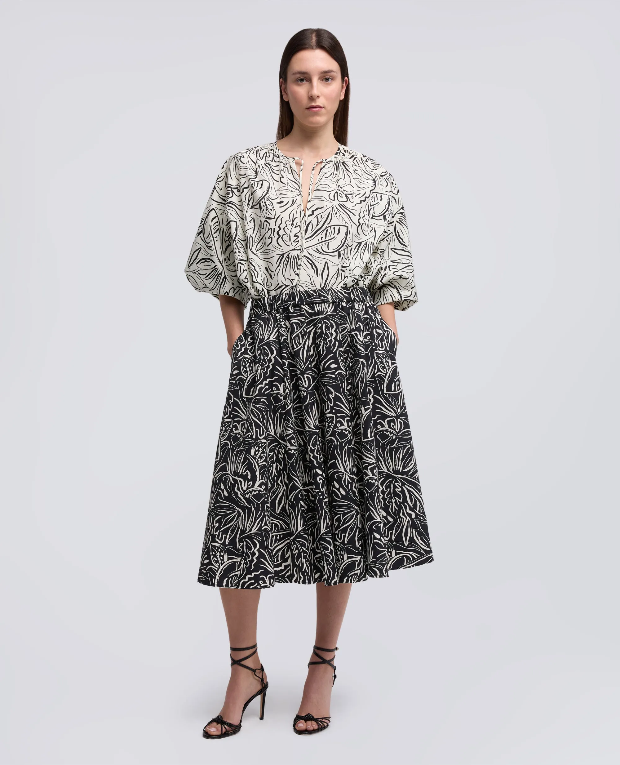 TOP IN POPELINE DI COTONE STAMPA PASSION FRUIT - STAMPA NATURALE sold by Aspesi product image thumbnail 2