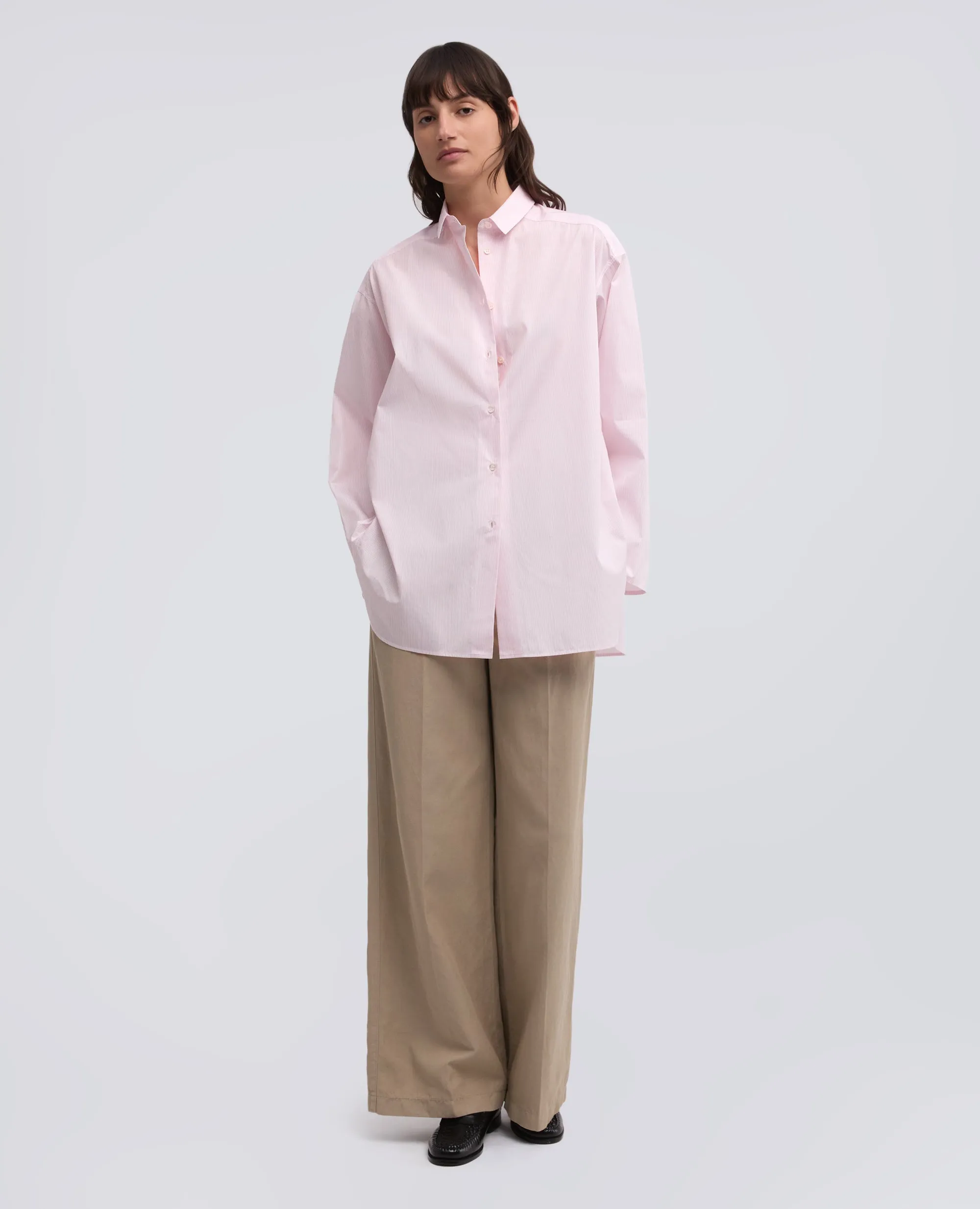 CAMICIA IN POPELINE - AA CAPSULE COLLECTION - RIGA ROSSA sold by Aspesi product image thumbnail 2