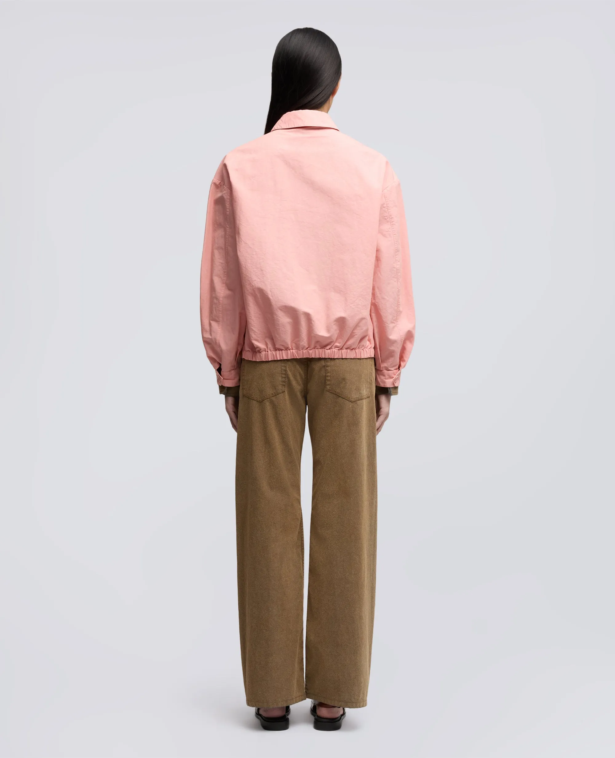 GIUBBOTTO IN TELA COMPATTA DI COTONE E LINO TINTO CAPO - ROSA sold by Aspesi product image thumbnail 3