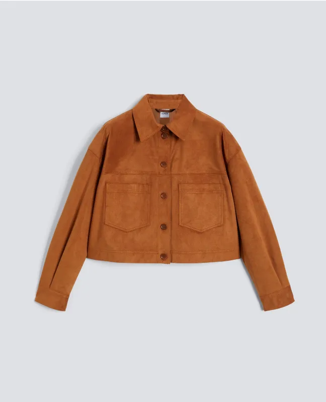 GIUBBOTTO IN ALCANTARA ® ORIGINALE - RUGGINE made by Aspesi