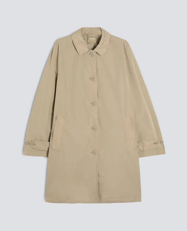 IMPERMEABILE IN POLIESTERE E NYLON COMPATTO - BEIGE made by Aspesi