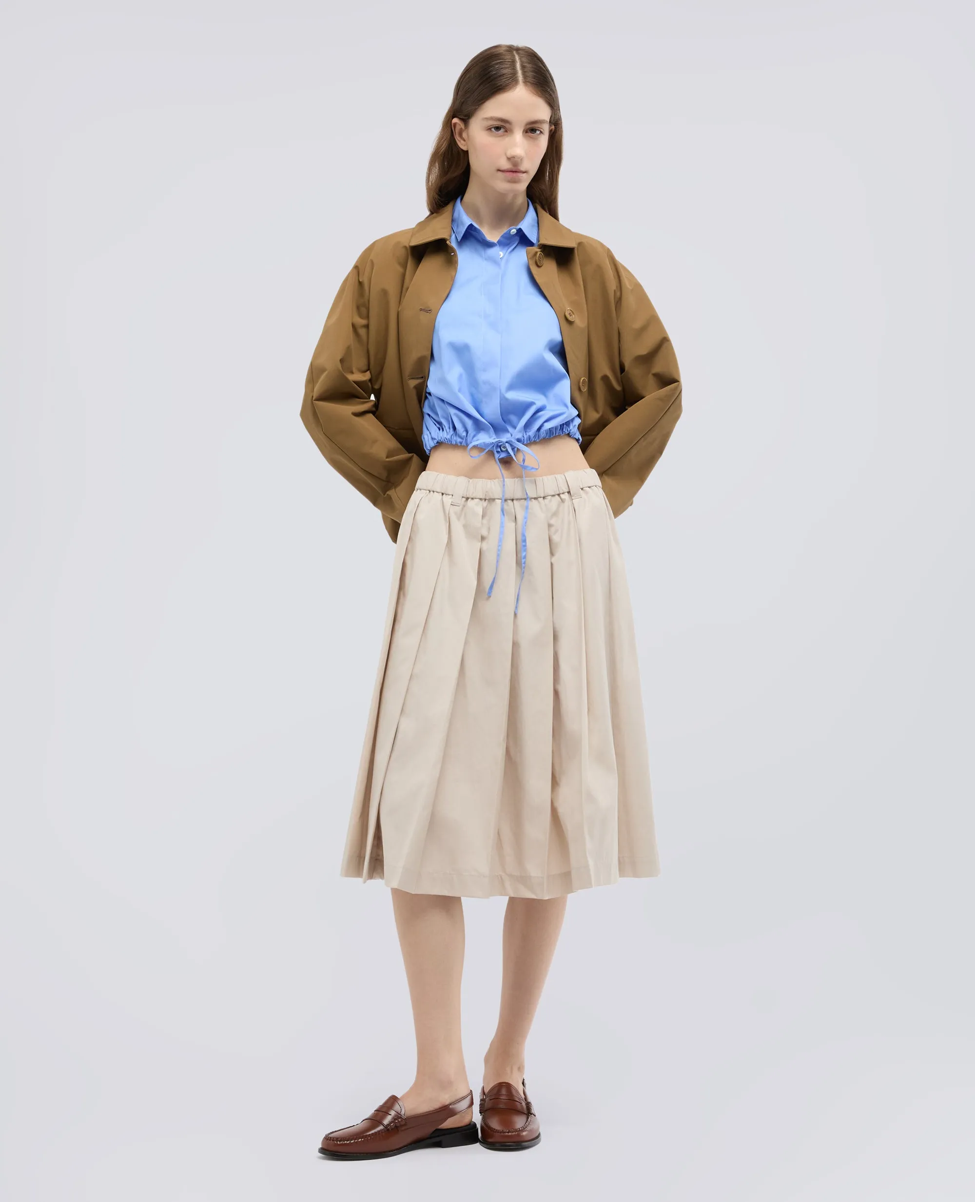 CAMICIA IN POPELINE DI COTONE - AZZURRO sold by Aspesi product image thumbnail 2