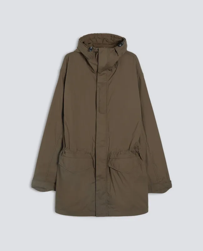 PARKA IN POPELINE DI COTONE E NYLON COMFORT - MILITARE sold by Aspesi