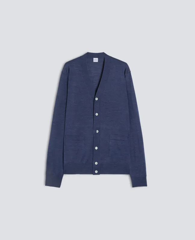 CARDIGAN IN LANA E SETA - AVIO sold by Aspesi