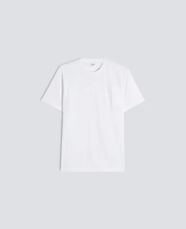 T-SHIRT IN JERSEY DI COTONE - BIANCO made by Aspesi