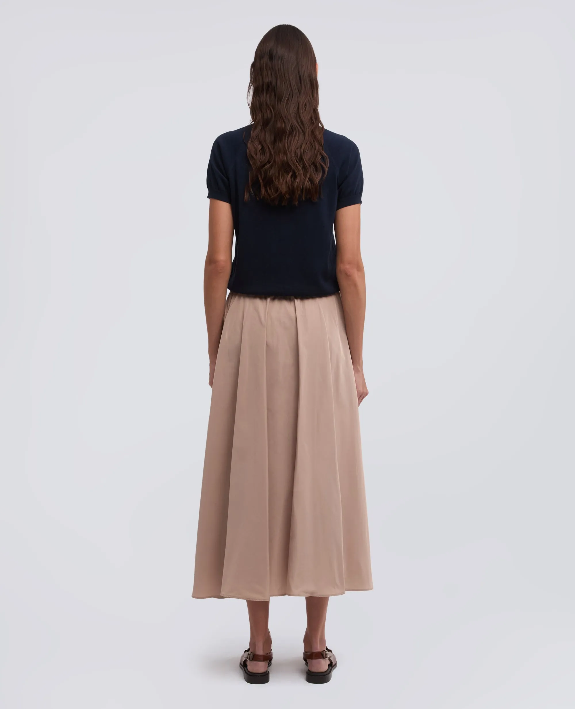 GONNA SFODERATA IN POLIESTERE TECNICO - BEIGE sold by Aspesi product image thumbnail 3