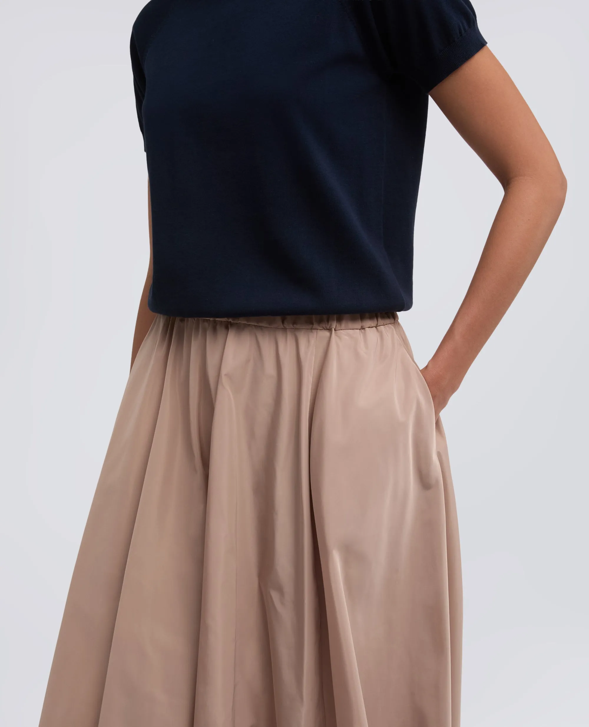 GONNA SFODERATA IN POLIESTERE TECNICO - BEIGE sold by Aspesi product image thumbnail 4