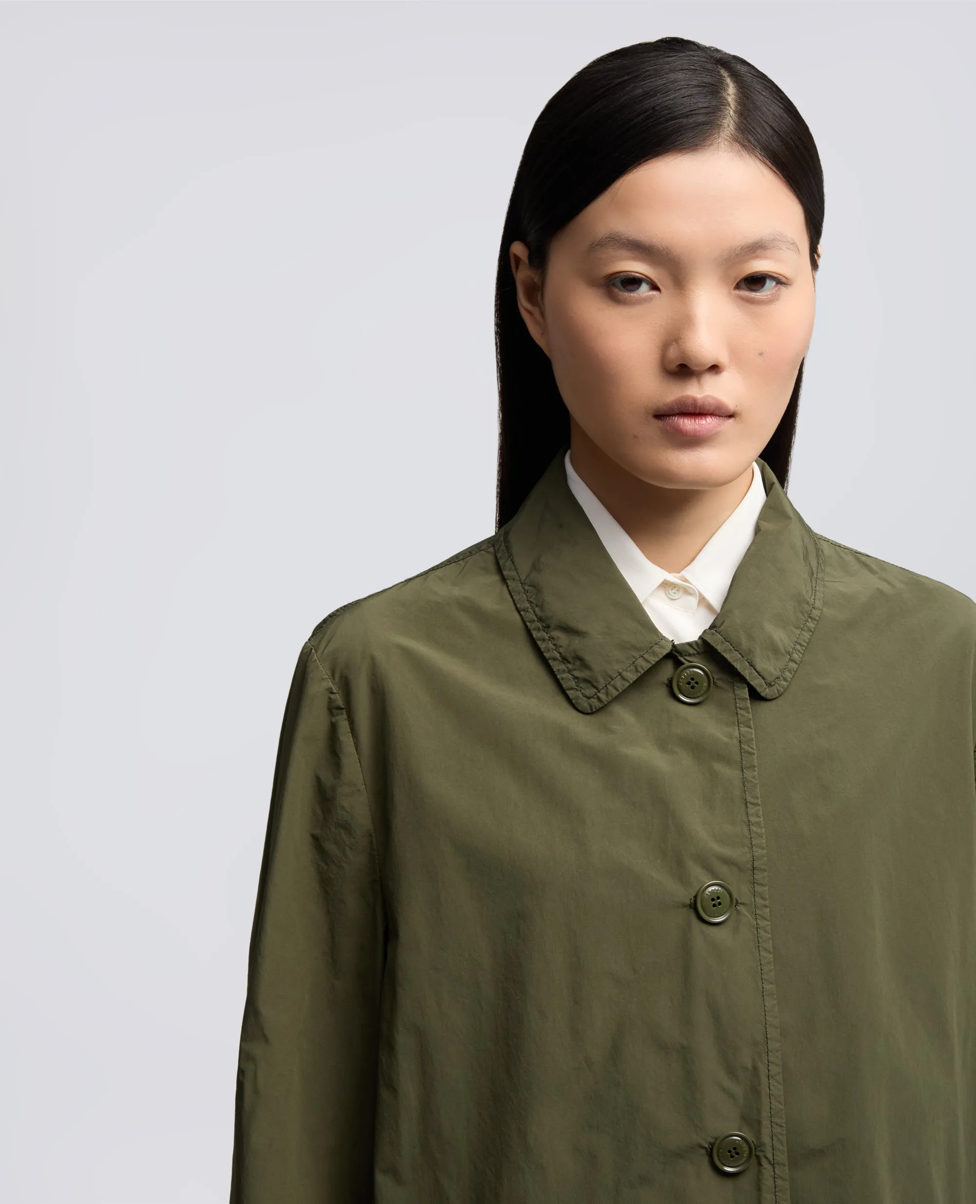 IMPERMEABILE IN POLIESTERE E NYLON COMPATTO - MILITARE sold by Aspesi product image thumbnail 4