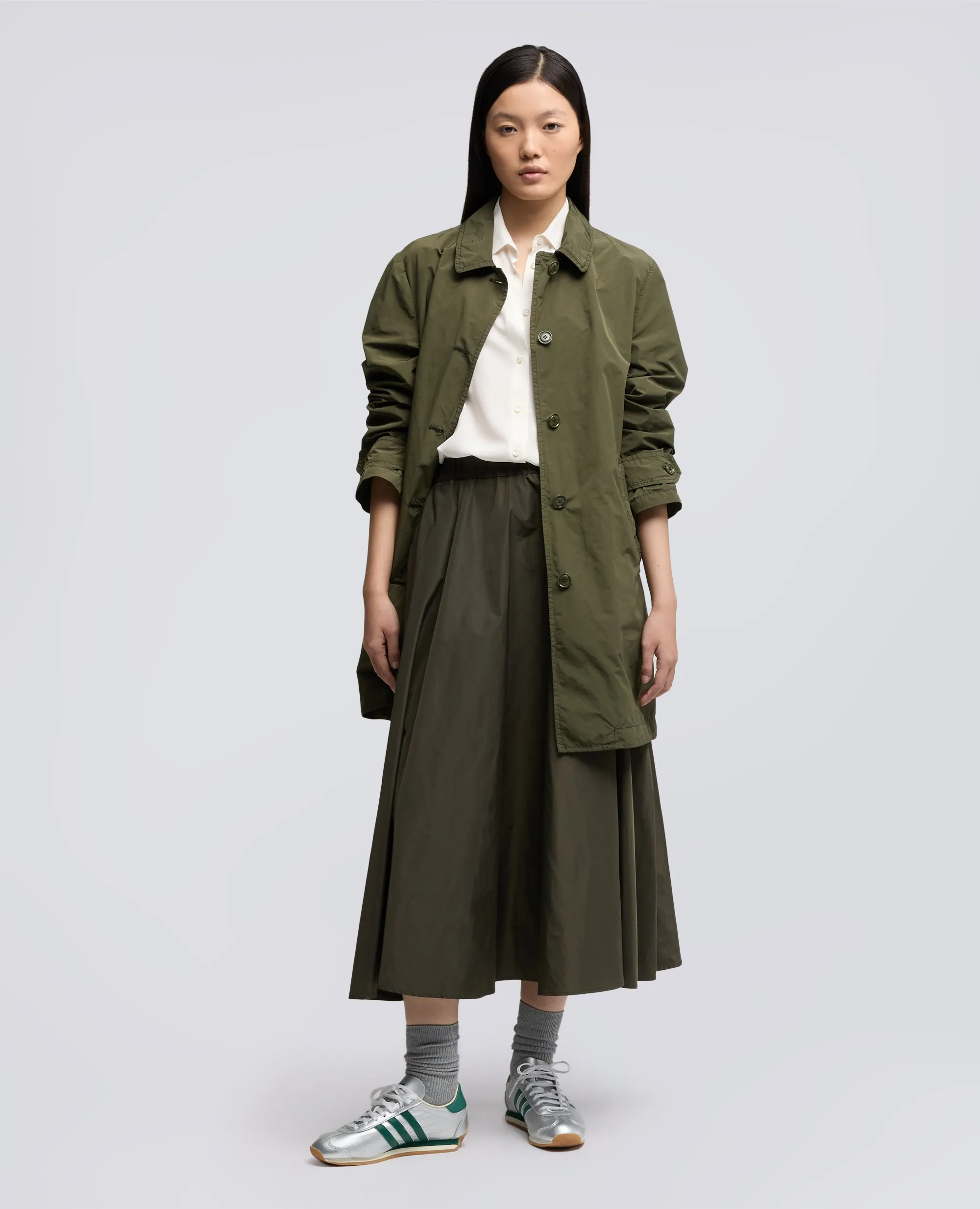 IMPERMEABILE IN POLIESTERE E NYLON COMPATTO - MILITARE sold by Aspesi product image thumbnail 2