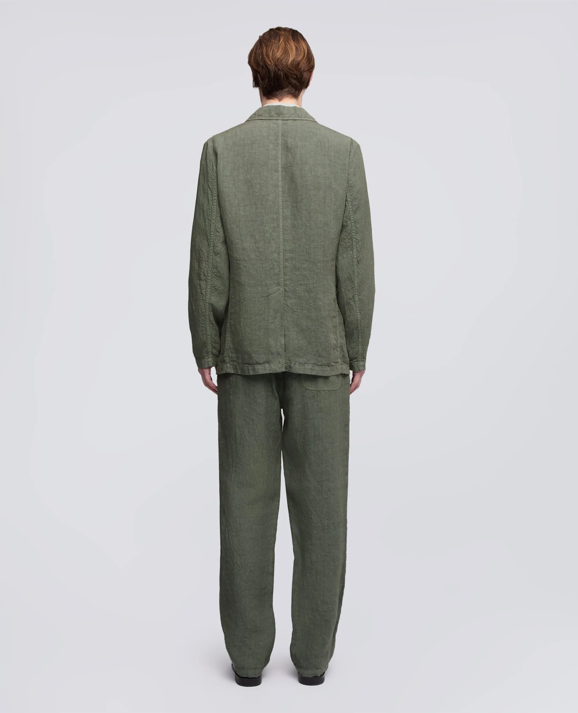 BLAZER SFODERATO IN LINO - VERDE sold by Aspesi product image thumbnail 3