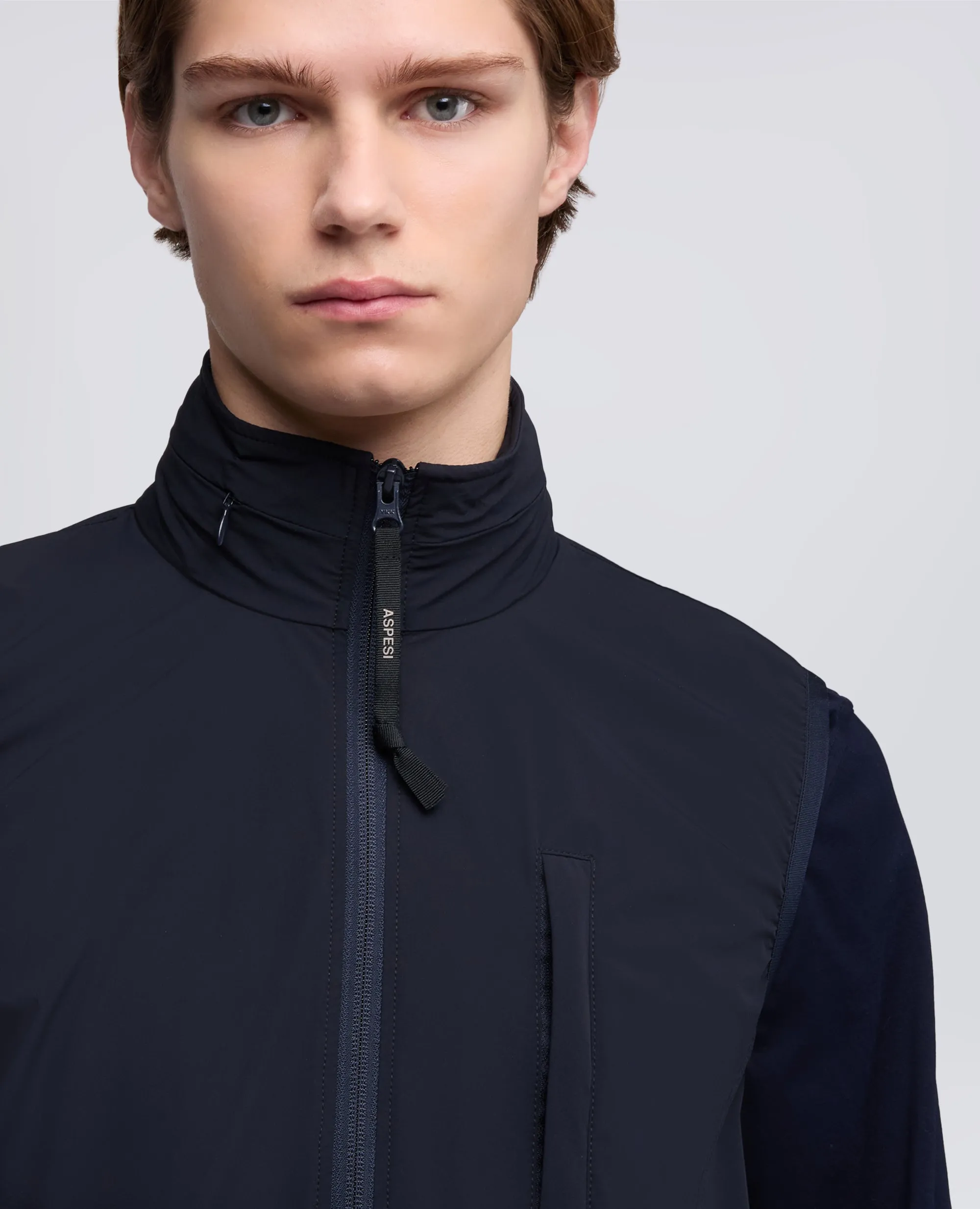 GILET SFODERATO IN NYLON STRETCH - NAVY sold by Aspesi product image thumbnail 4