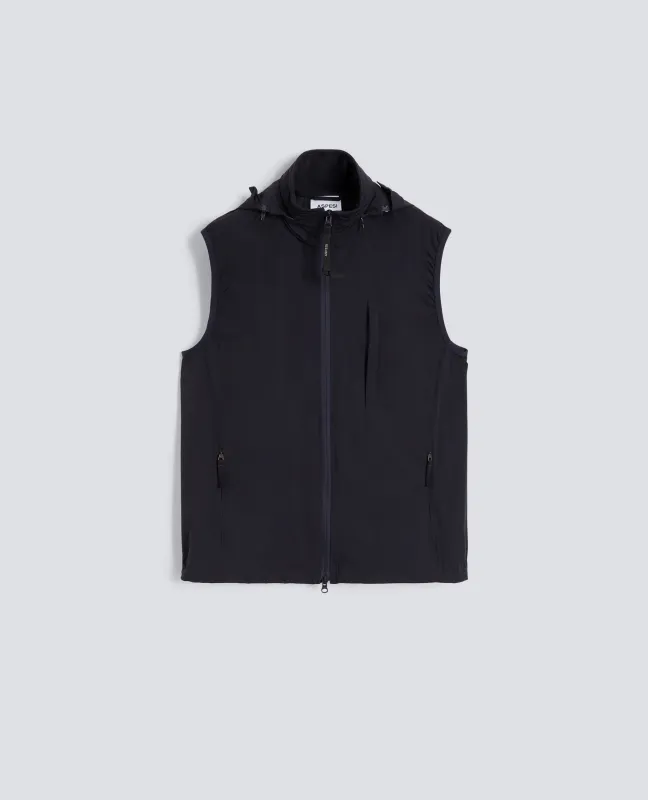 GILET SFODERATO IN NYLON STRETCH - NAVY made by Aspesi